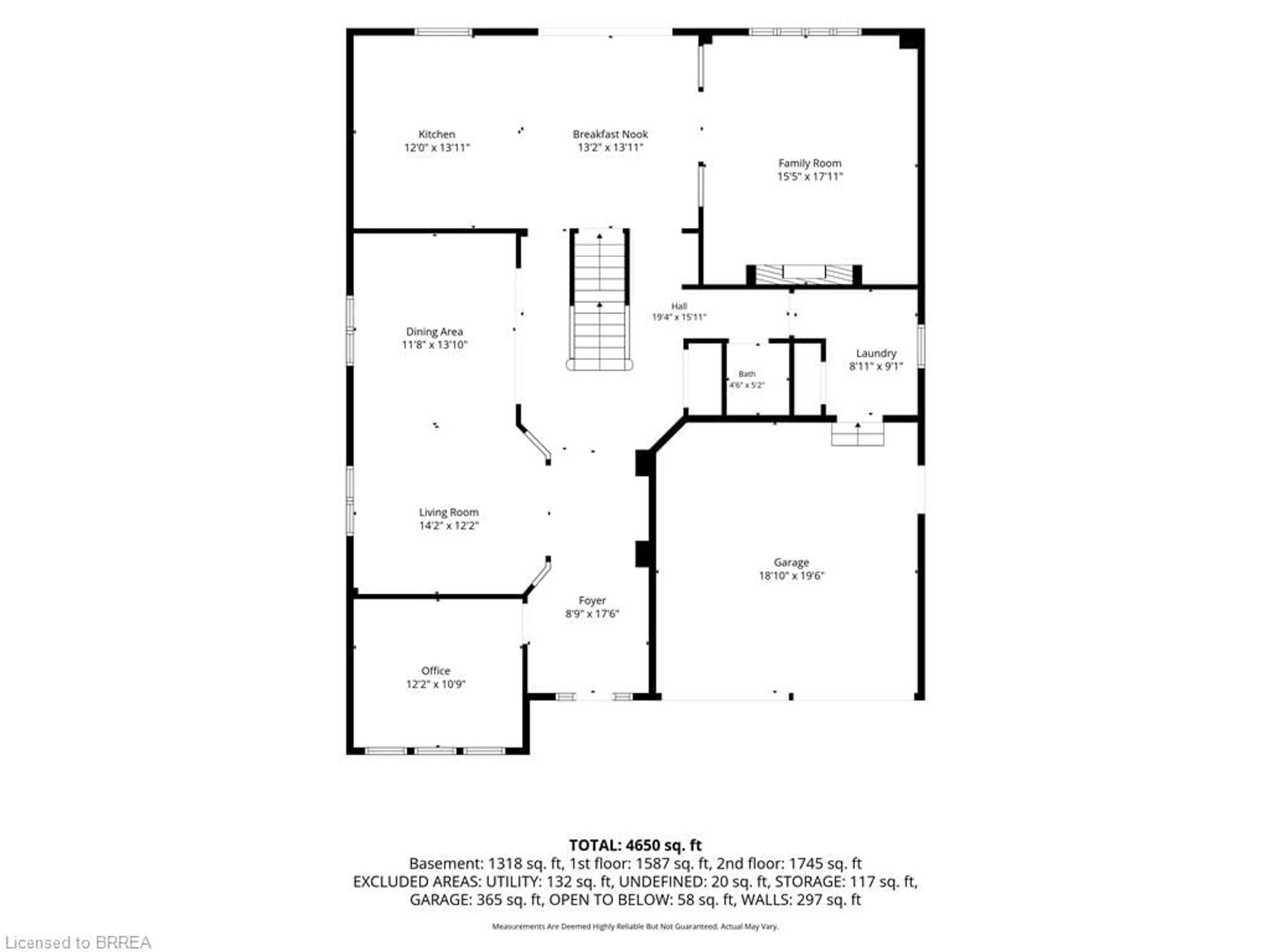 Floor plan for 141 Falconridge Dr, Kitchener Ontario N2K 4J9