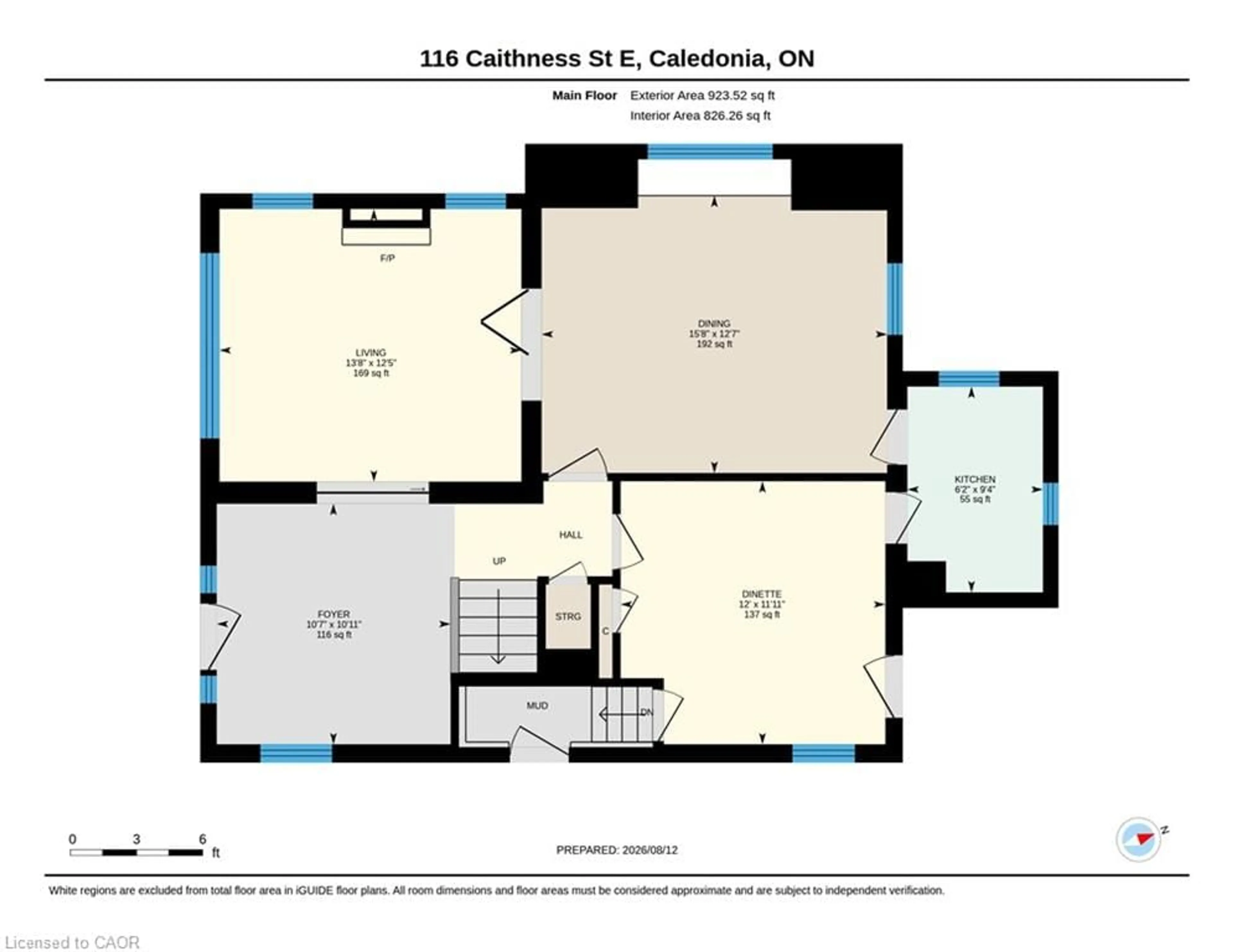 Floor plan for 116 Caithness St, Caledonia Ontario N3W 1C2
