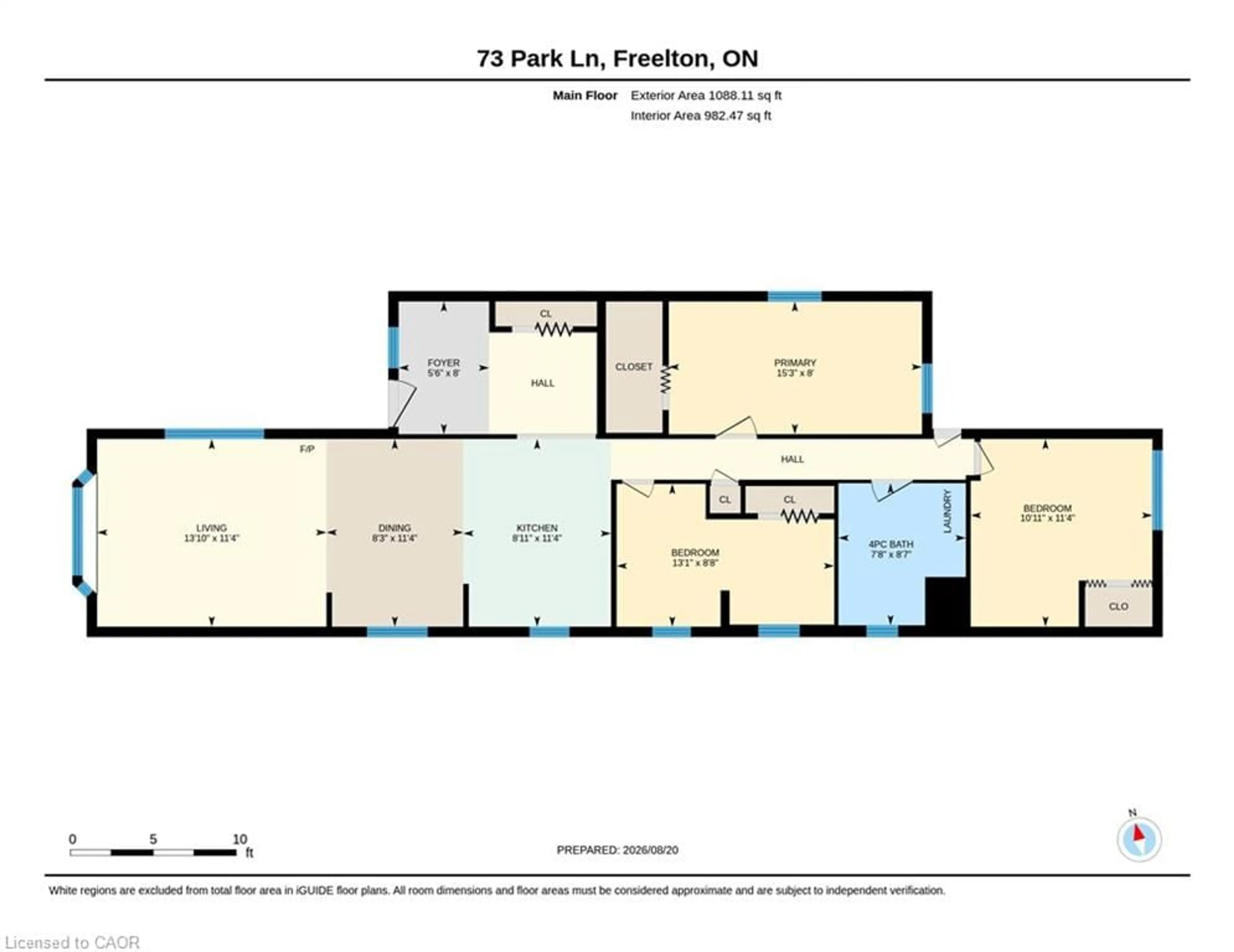 Floor plan for 73 Park Lane, Flamborough Ontario N0B 2J0