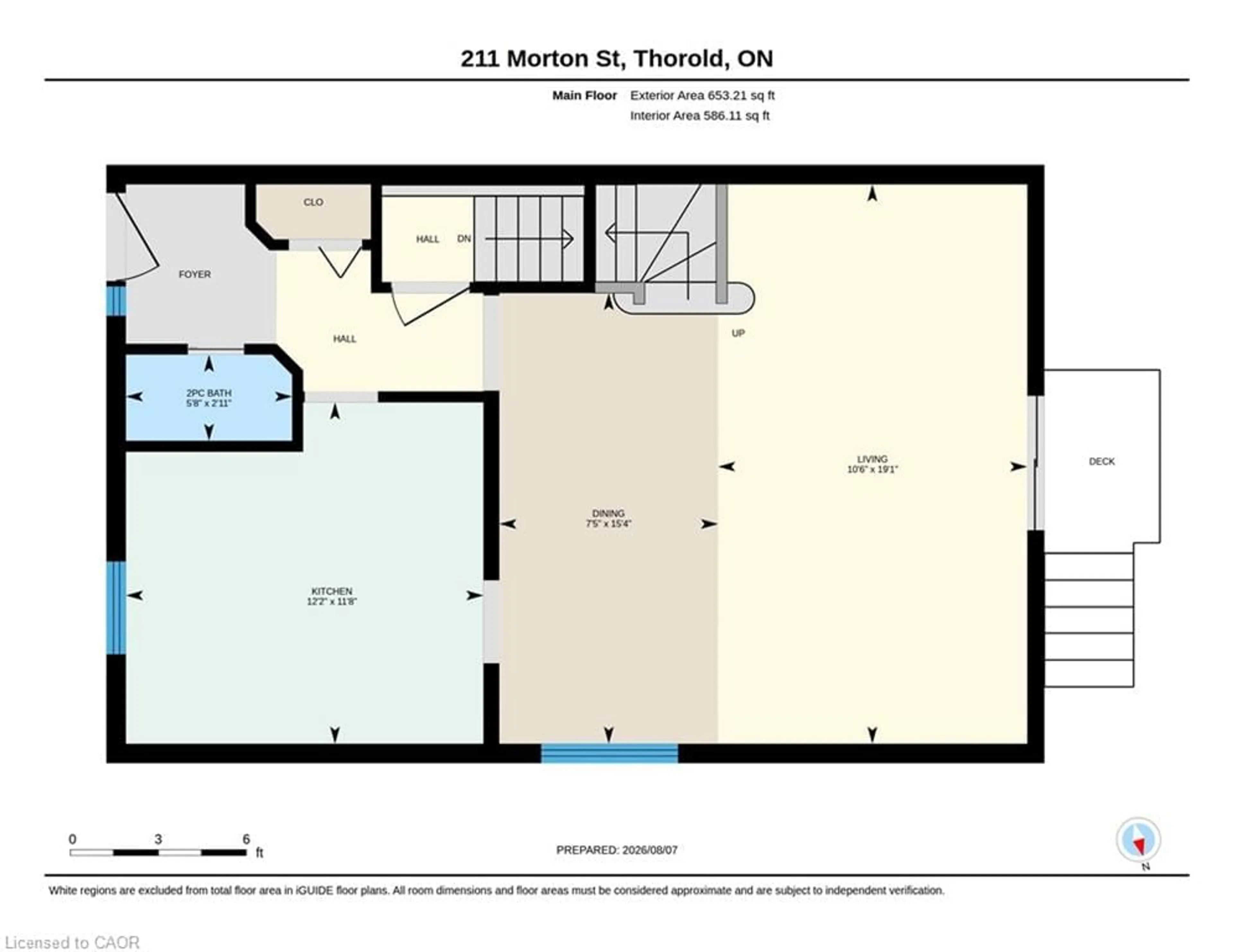 Floor plan for 211 Morton St, Thorold Ontario L2V 1C8