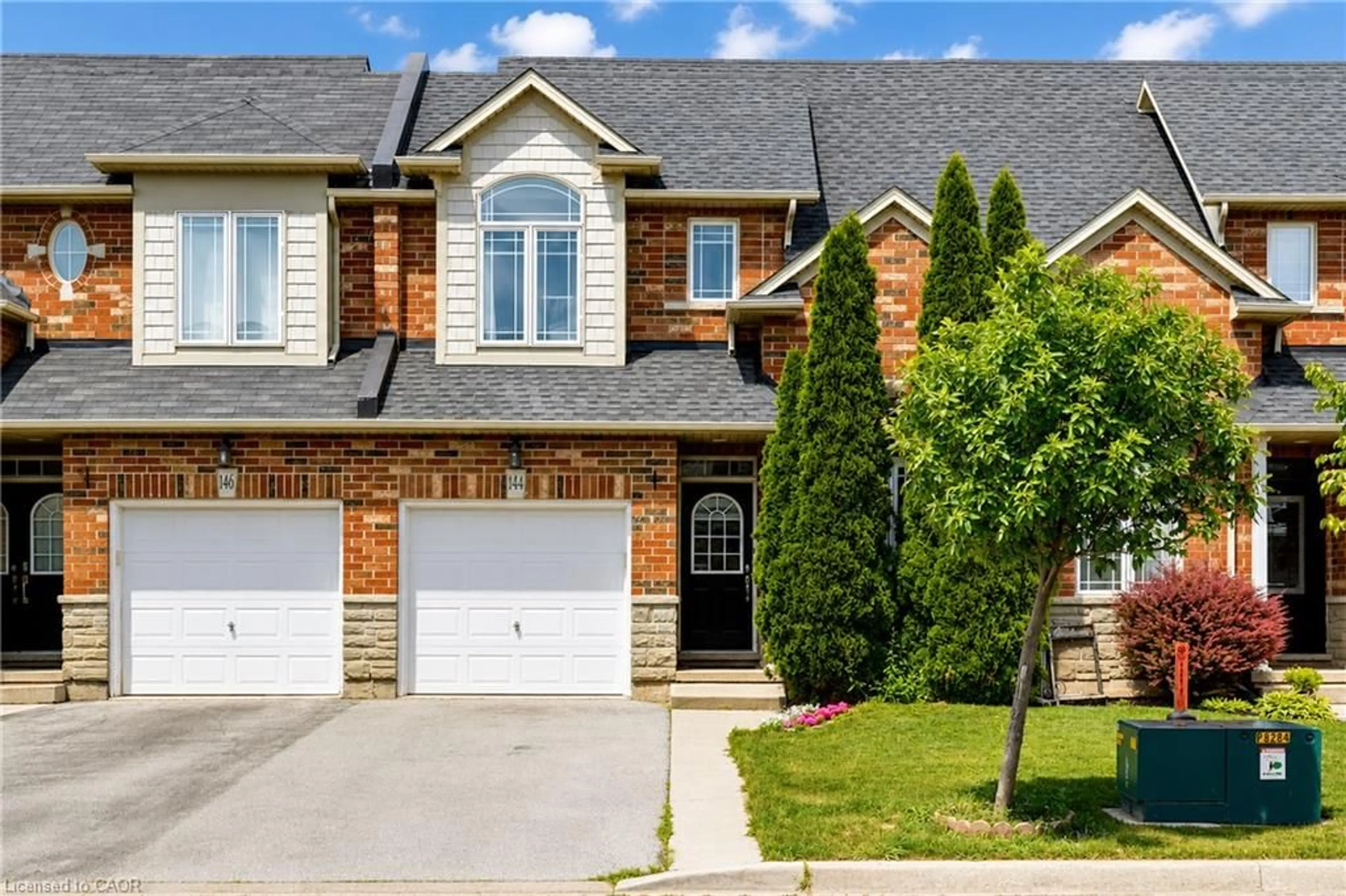 Home with brick exterior material, street for 144 Benziger Lane, Stoney Creek Ontario L8E 6G6