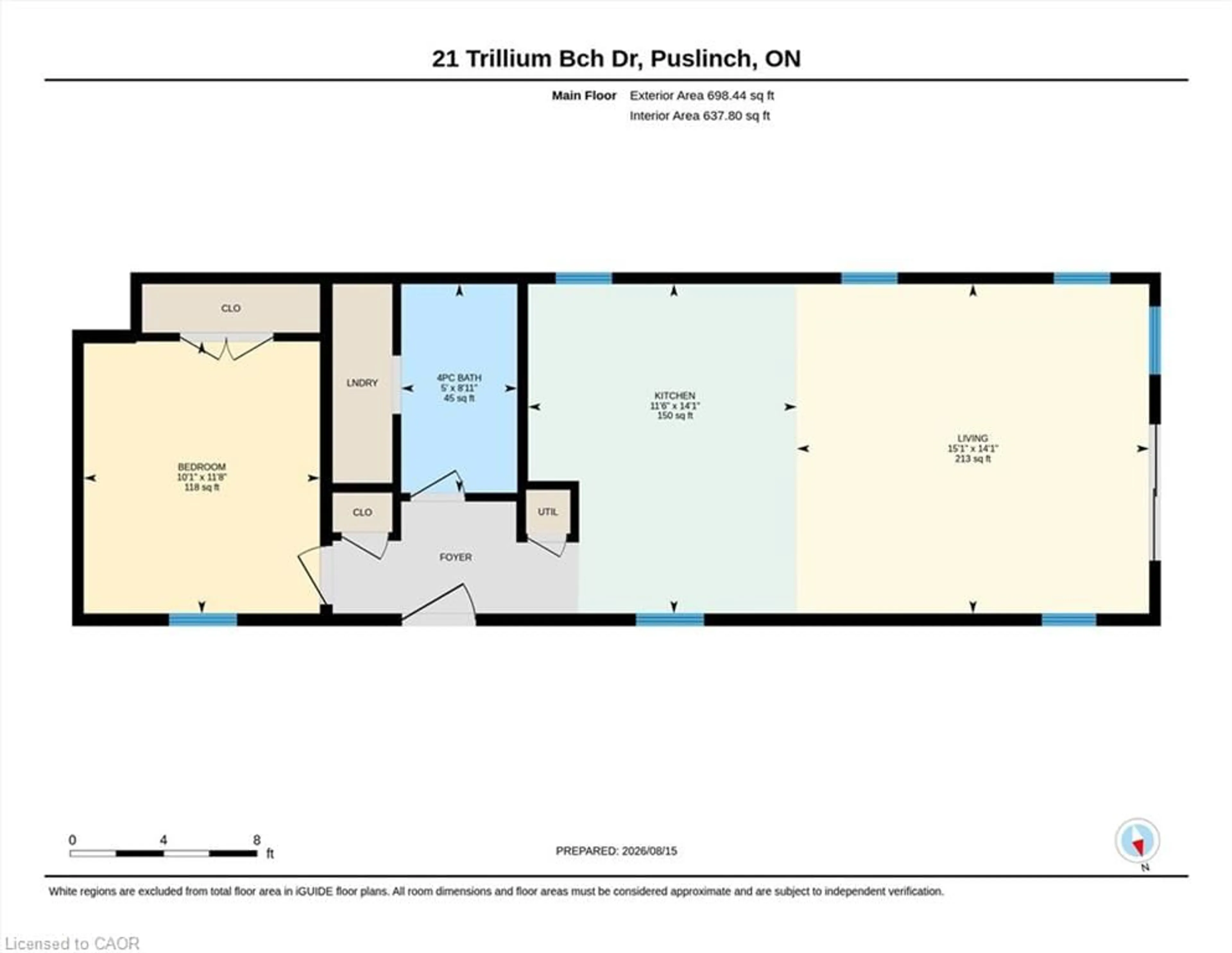 Floor plan for 21 Trillium Beach Dr Dr, Puslinch Ontario N0B 2J0