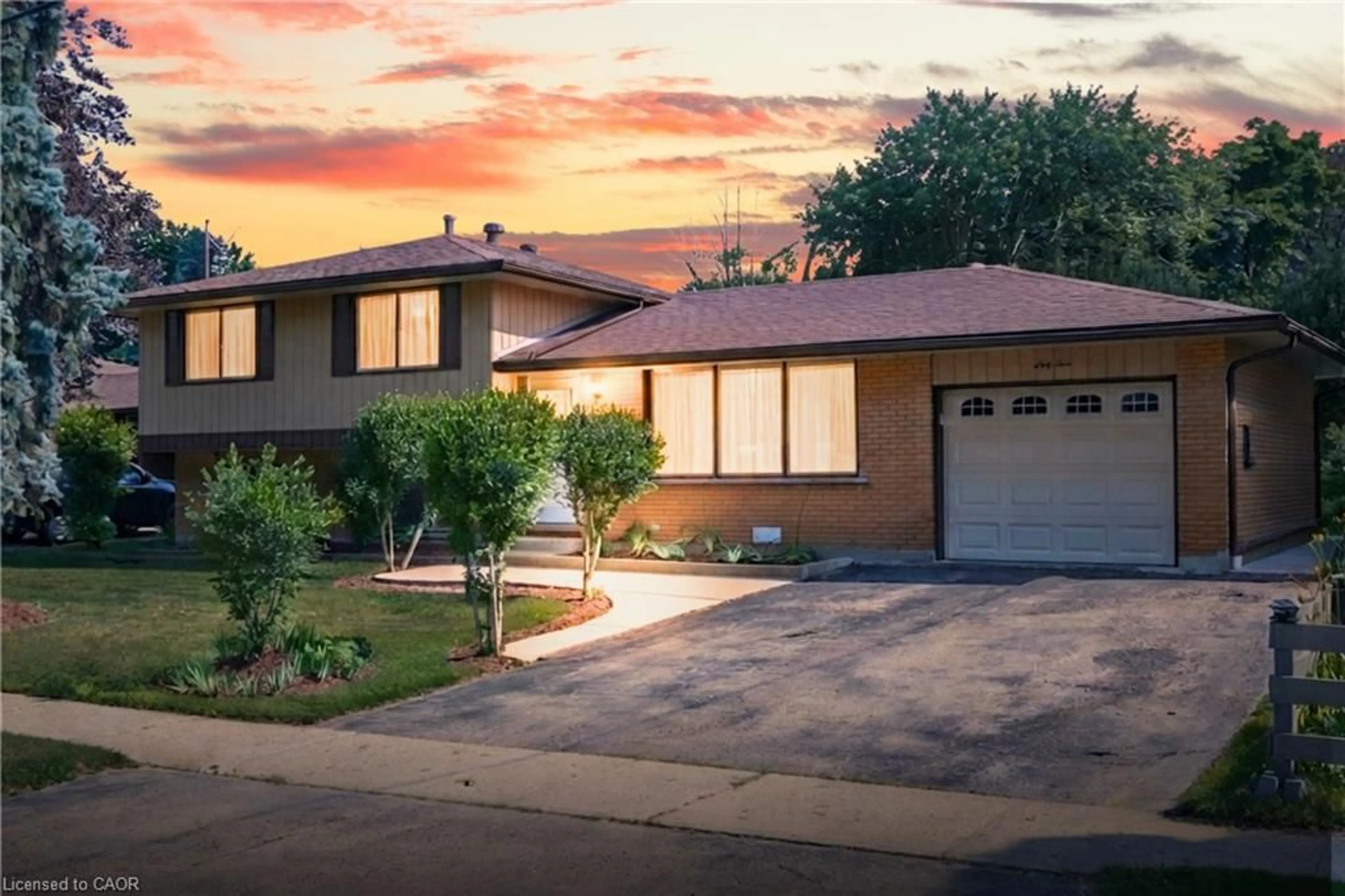 Home with vinyl exterior material, street for 64 Warren Rd, Kitchener Ontario N2M 4T4