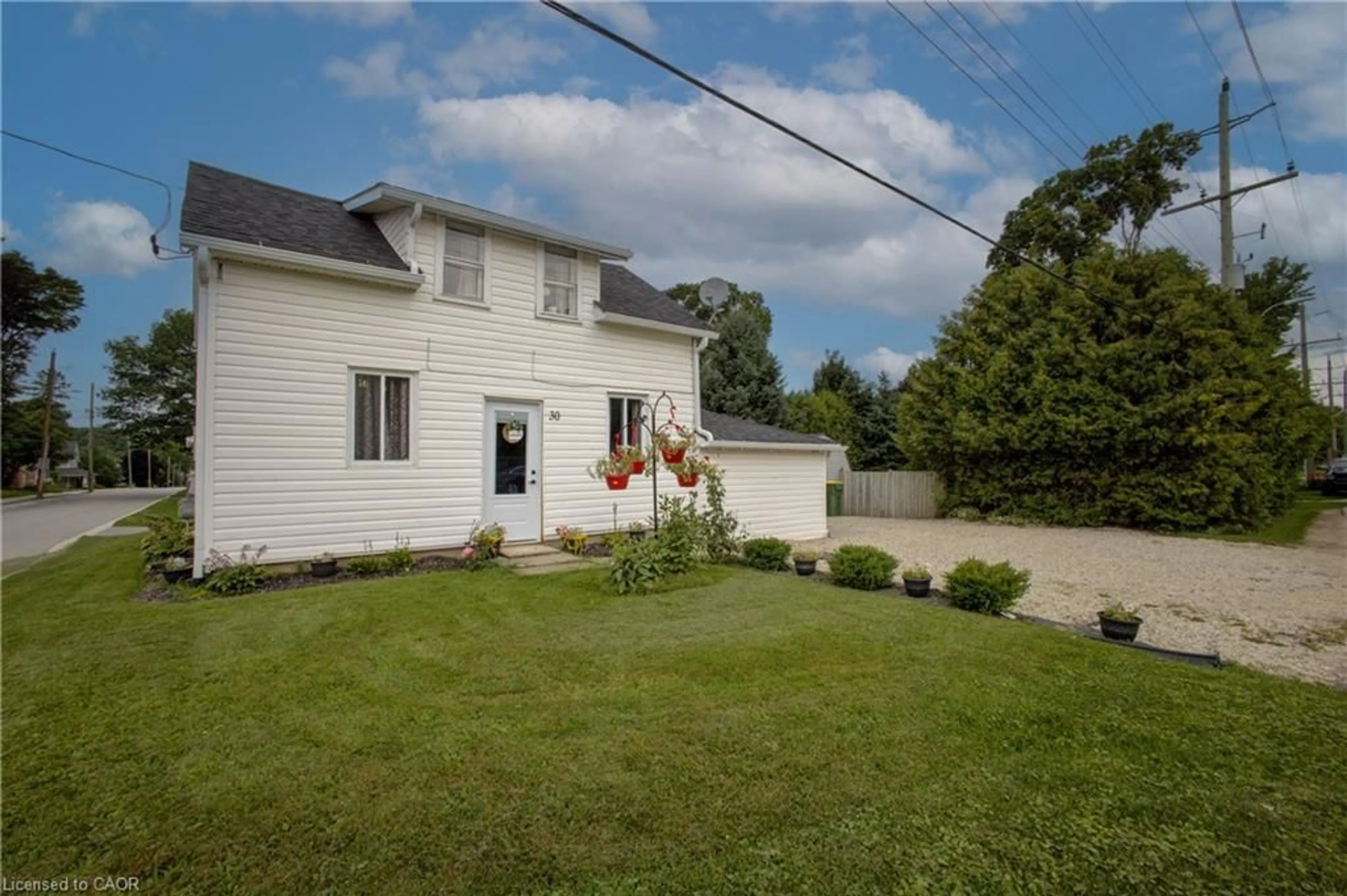A pic from outside/outdoor area/front of a property/back of a property/a pic from drone, street for 30 Campbell St, Flesherton Ontario N0C 1E0