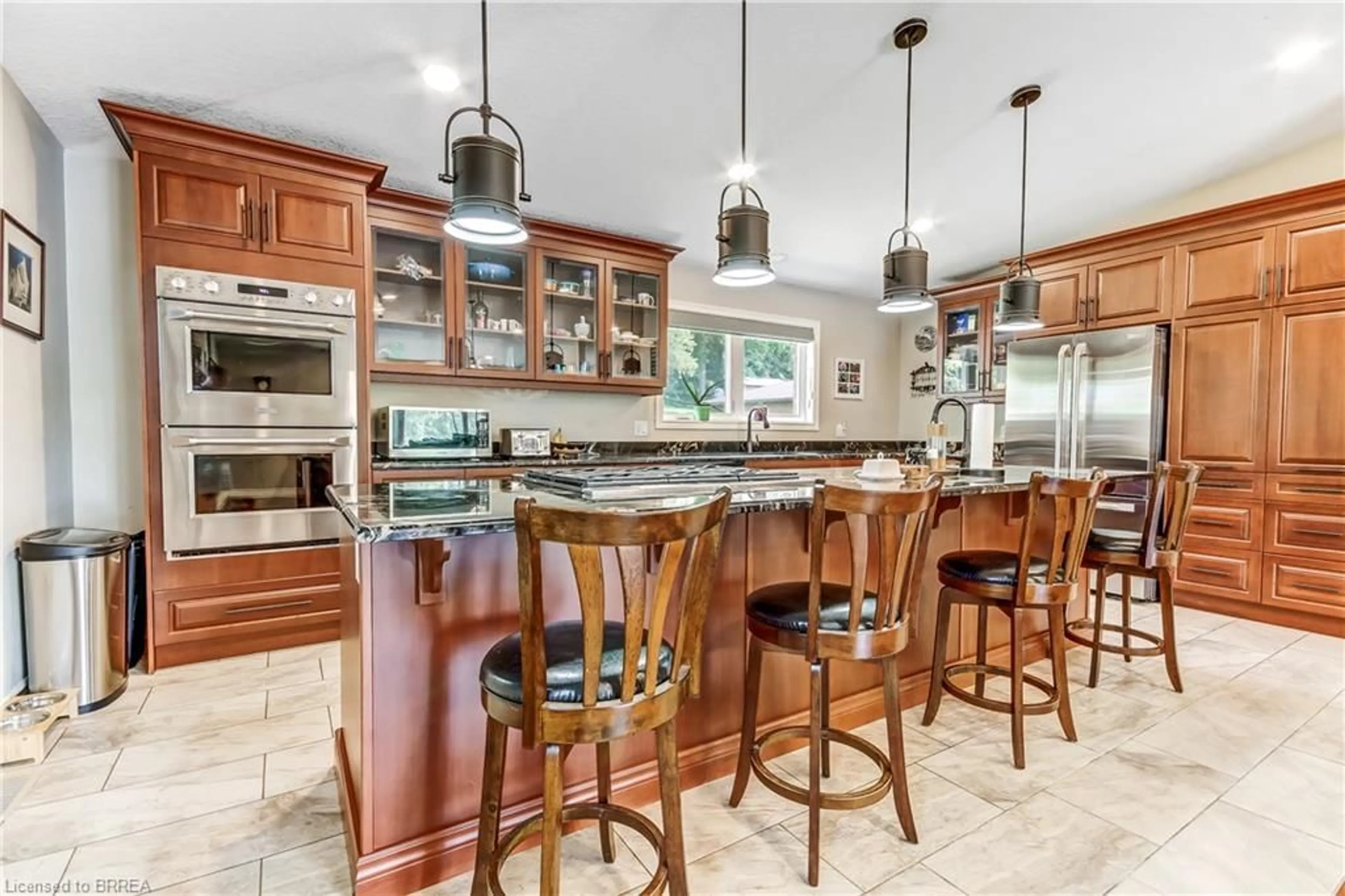 Open concept kitchen, ceramic/tile floor for 584616 Beachville Rd, Beachville Ontario N0J 1A0