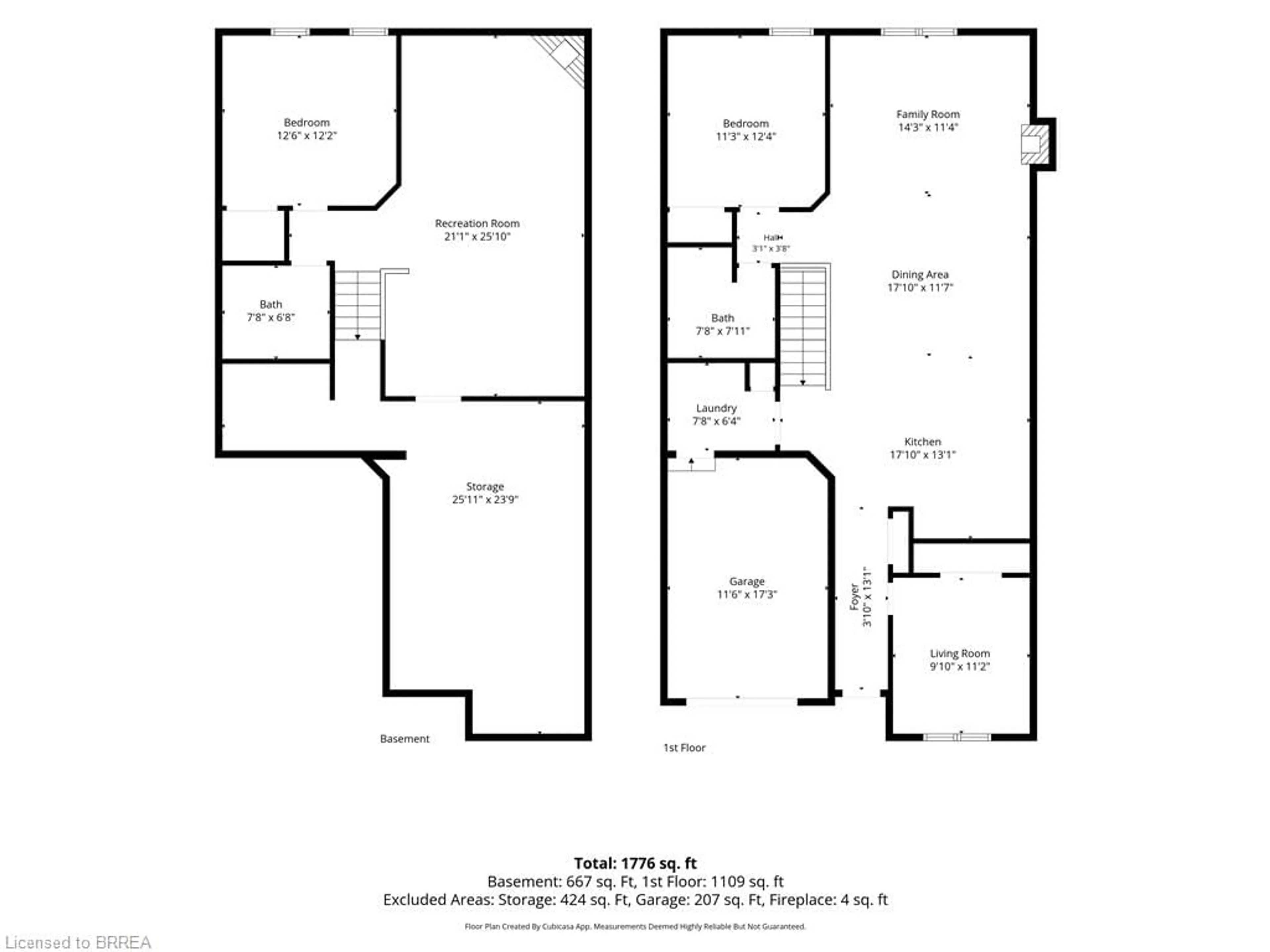 Floor plan for 633 Park Rd #13, Brantford Ontario N3R 8B6