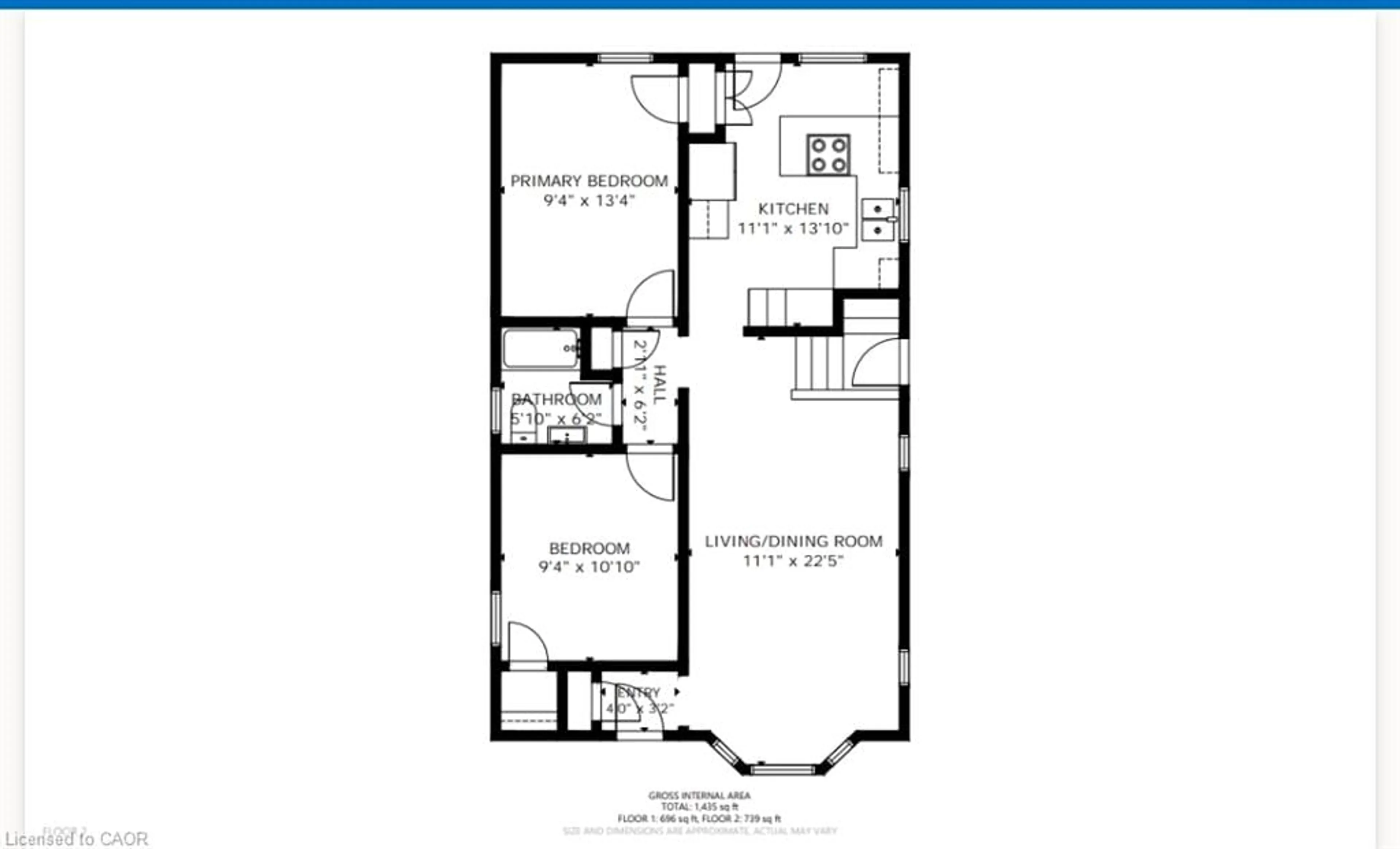 Floor plan for 45 Second Ave, Cambridge Ontario N1S 2C2