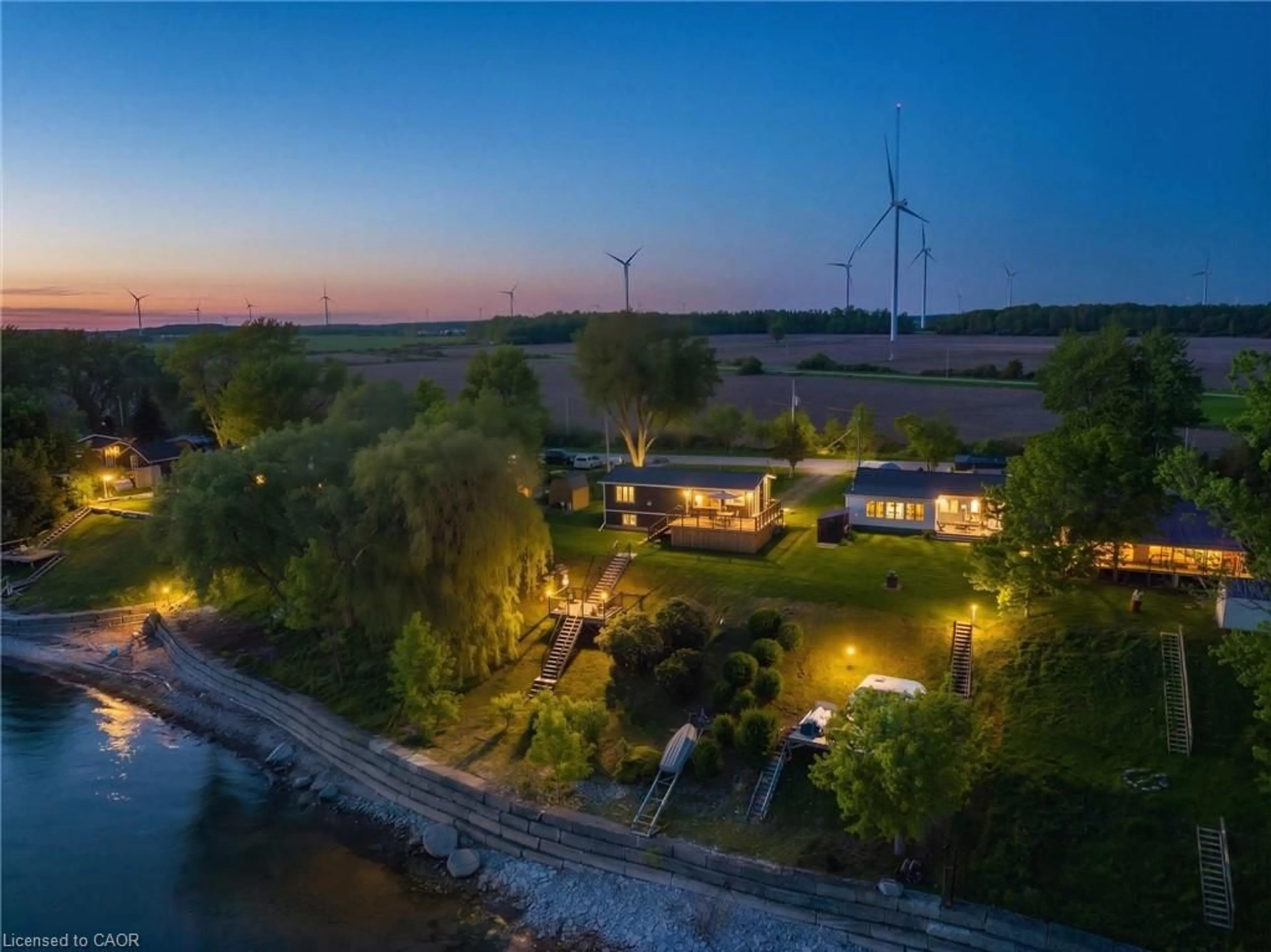 A pic from outside/outdoor area/front of a property/back of a property/a pic from drone, water/lake/river/ocean view for 402 South Coast Dr, Nanticoke Ontario N0A 1L0
