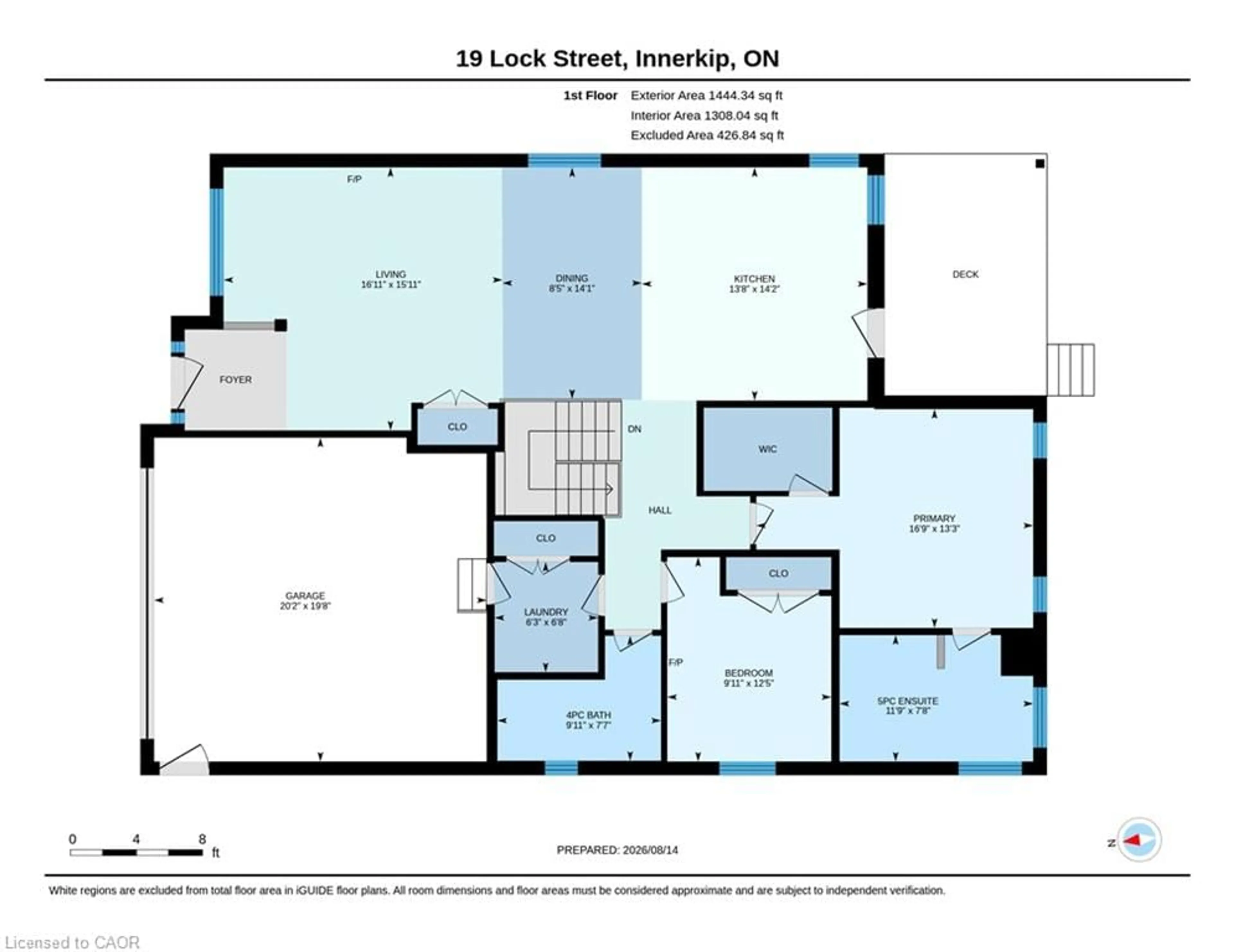 Floor plan for 19 Lock St, Innerkip Ontario N0J 1M0