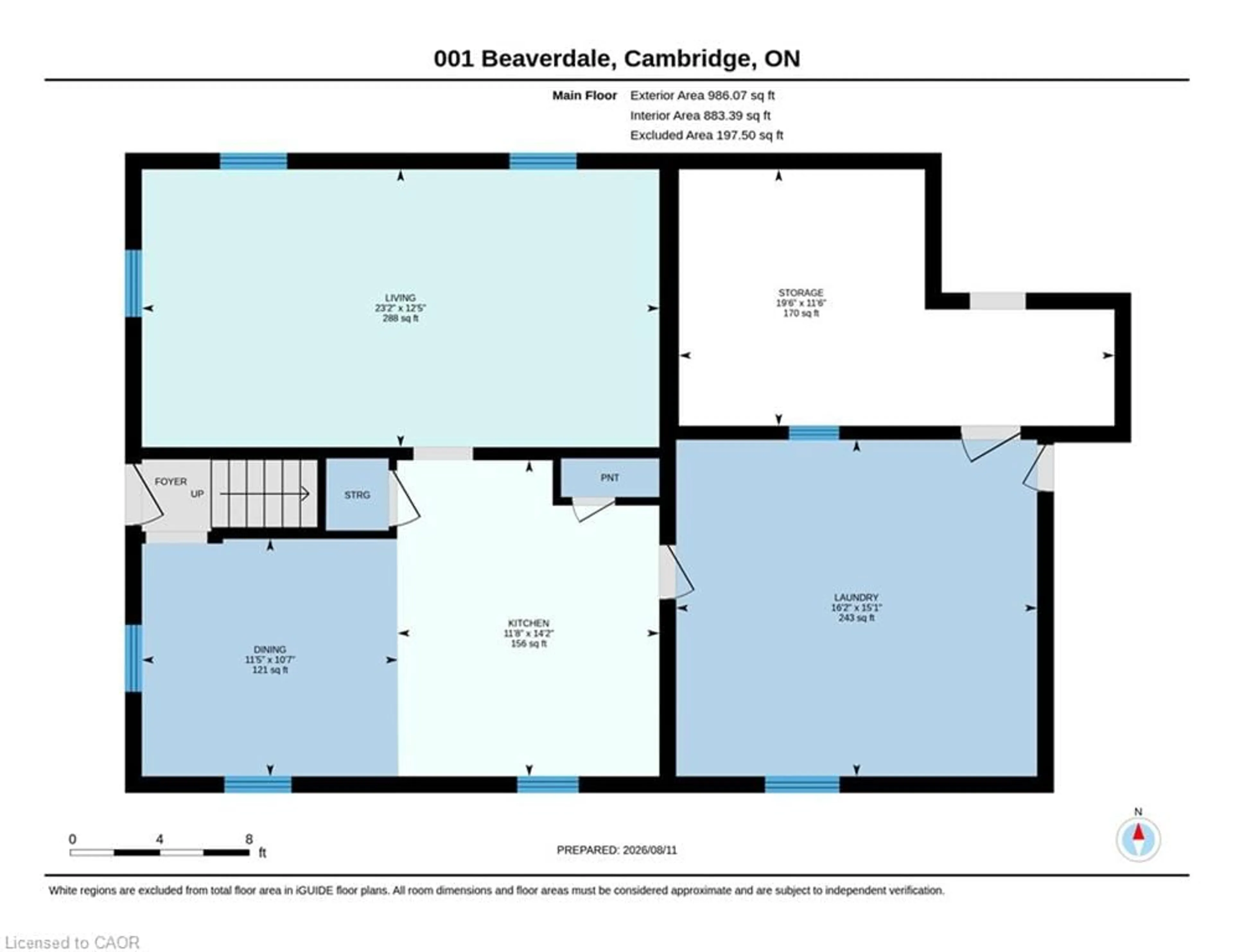 Floor plan for 3470 Beaverdale Rd, Cambridge Ontario N3H 4R6