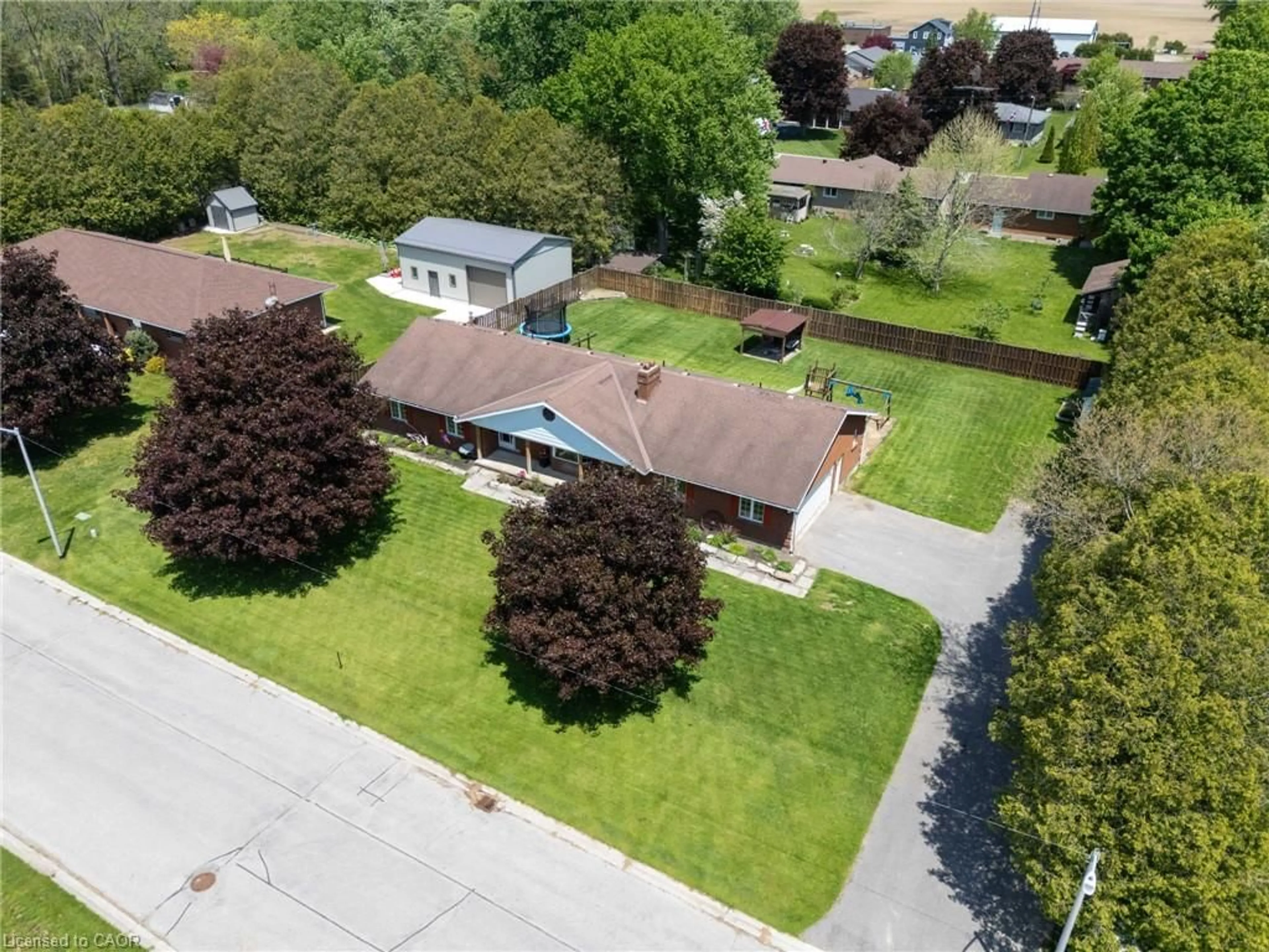 A pic from outside/outdoor area/front of a property/back of a property/a pic from drone, street for 8 Causyn Ave, Langton Ontario N0E 1G0