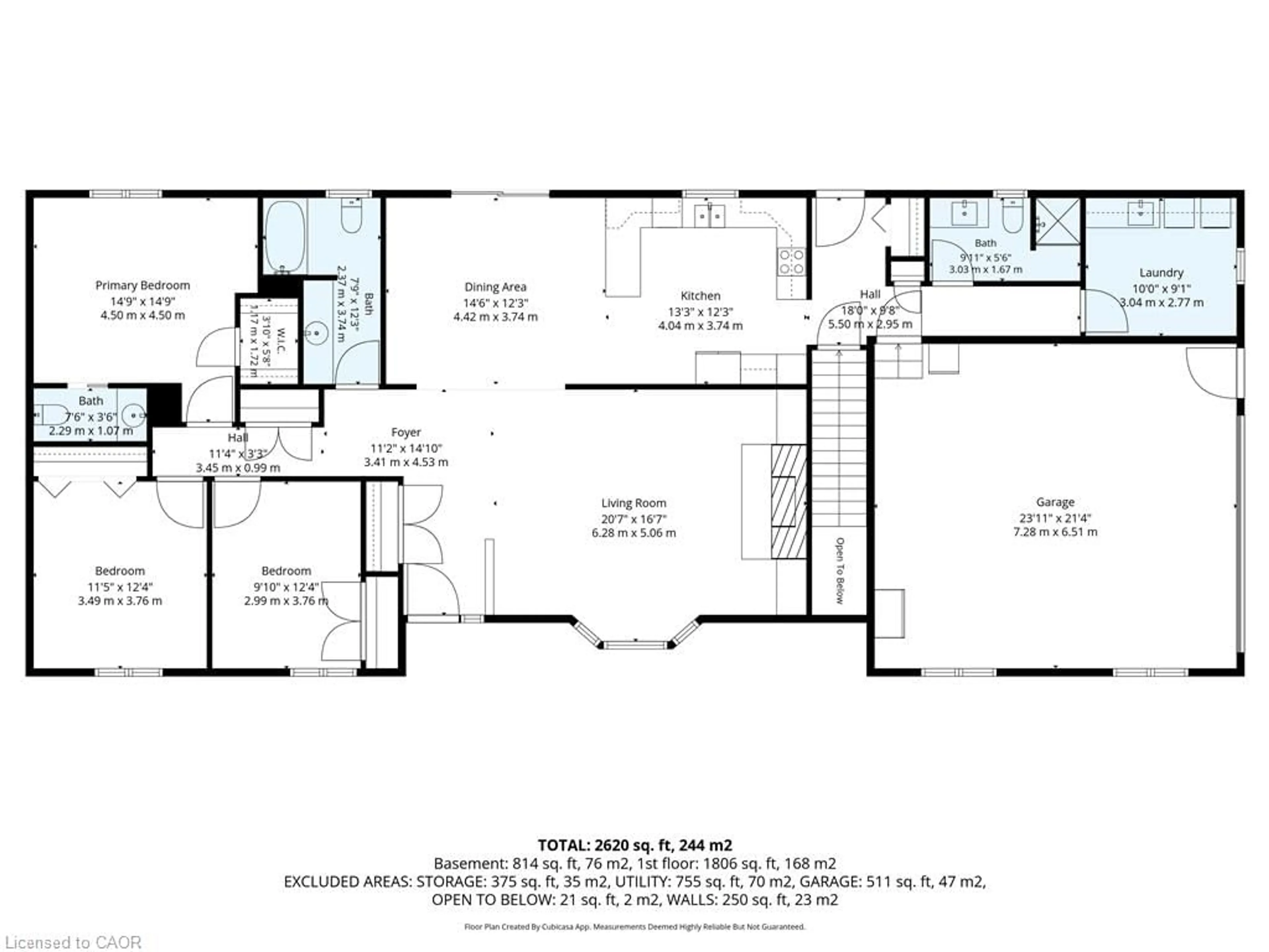 Floor plan for 8 Causyn Ave, Langton Ontario N0E 1G0