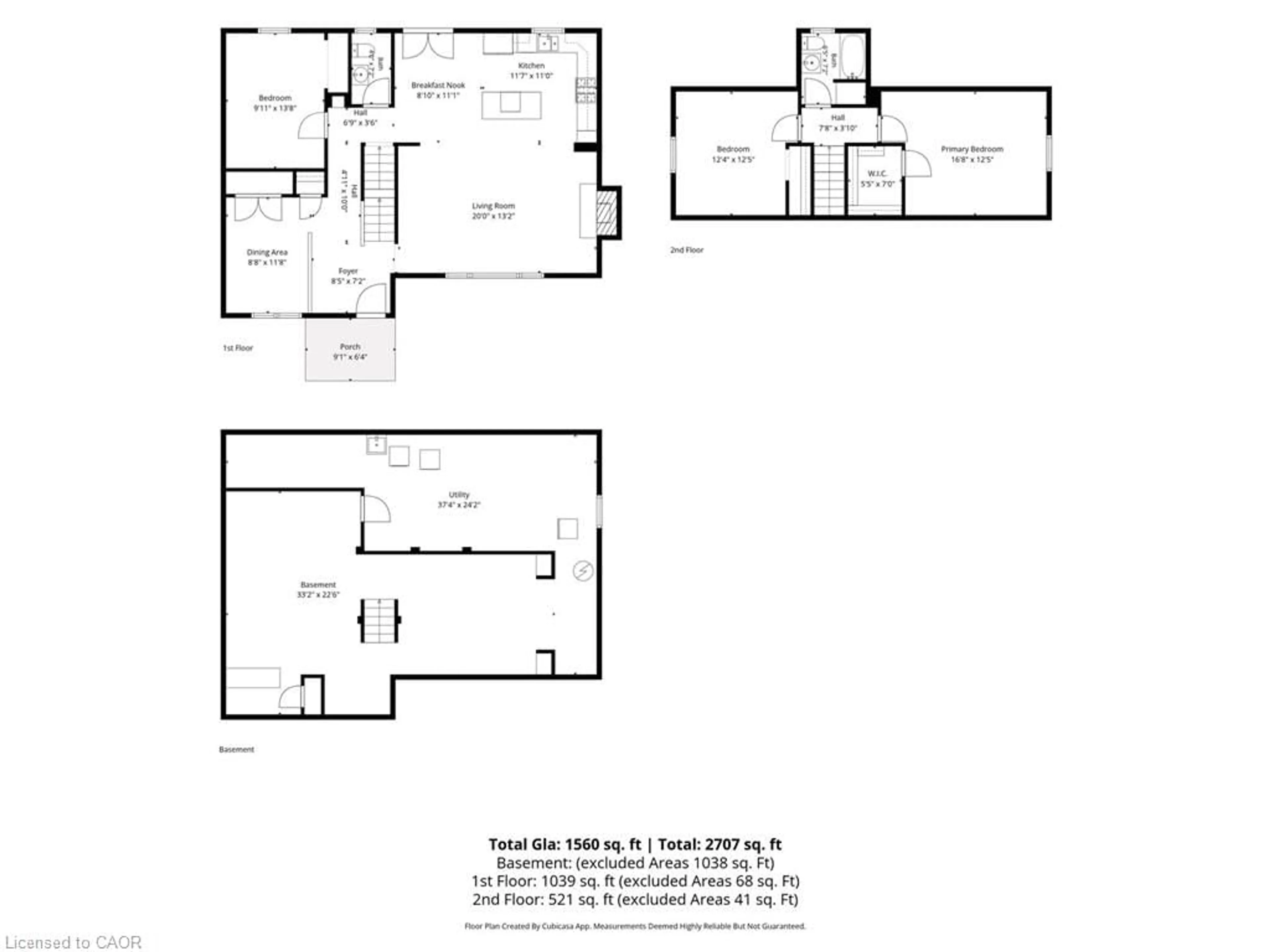 Floor plan for 7 Washington Ave, Oakville Ontario L6K 1W5
