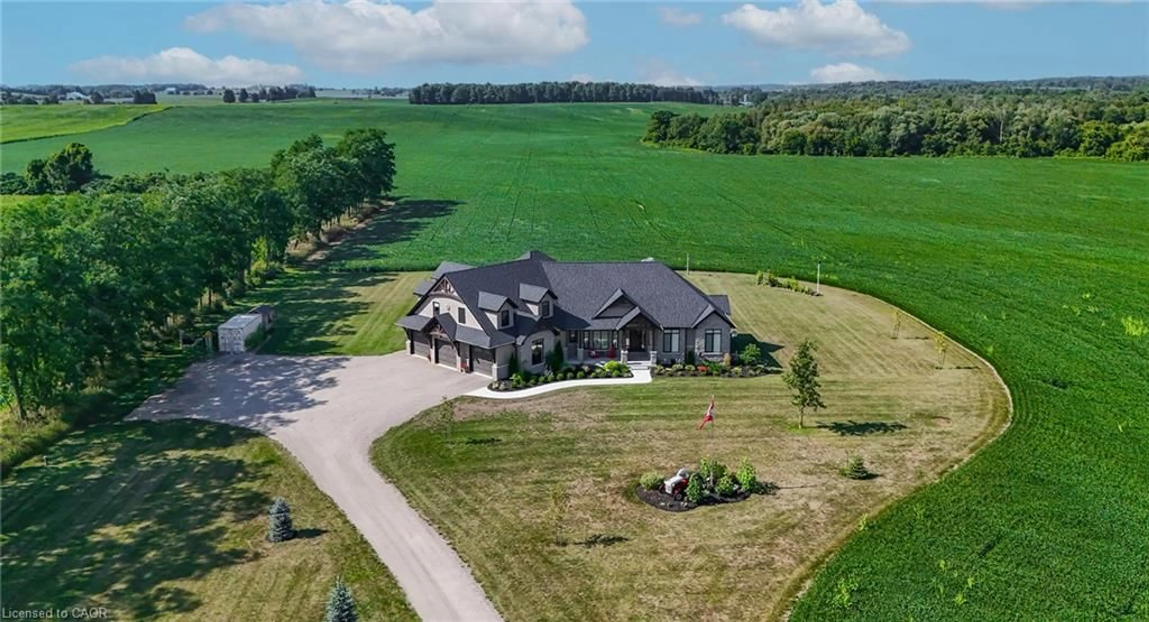 A pic from outside/outdoor area/front of a property/back of a property/a pic from drone, unknown for 927549 Oxford Road 8, Bright Ontario N0J 1B0