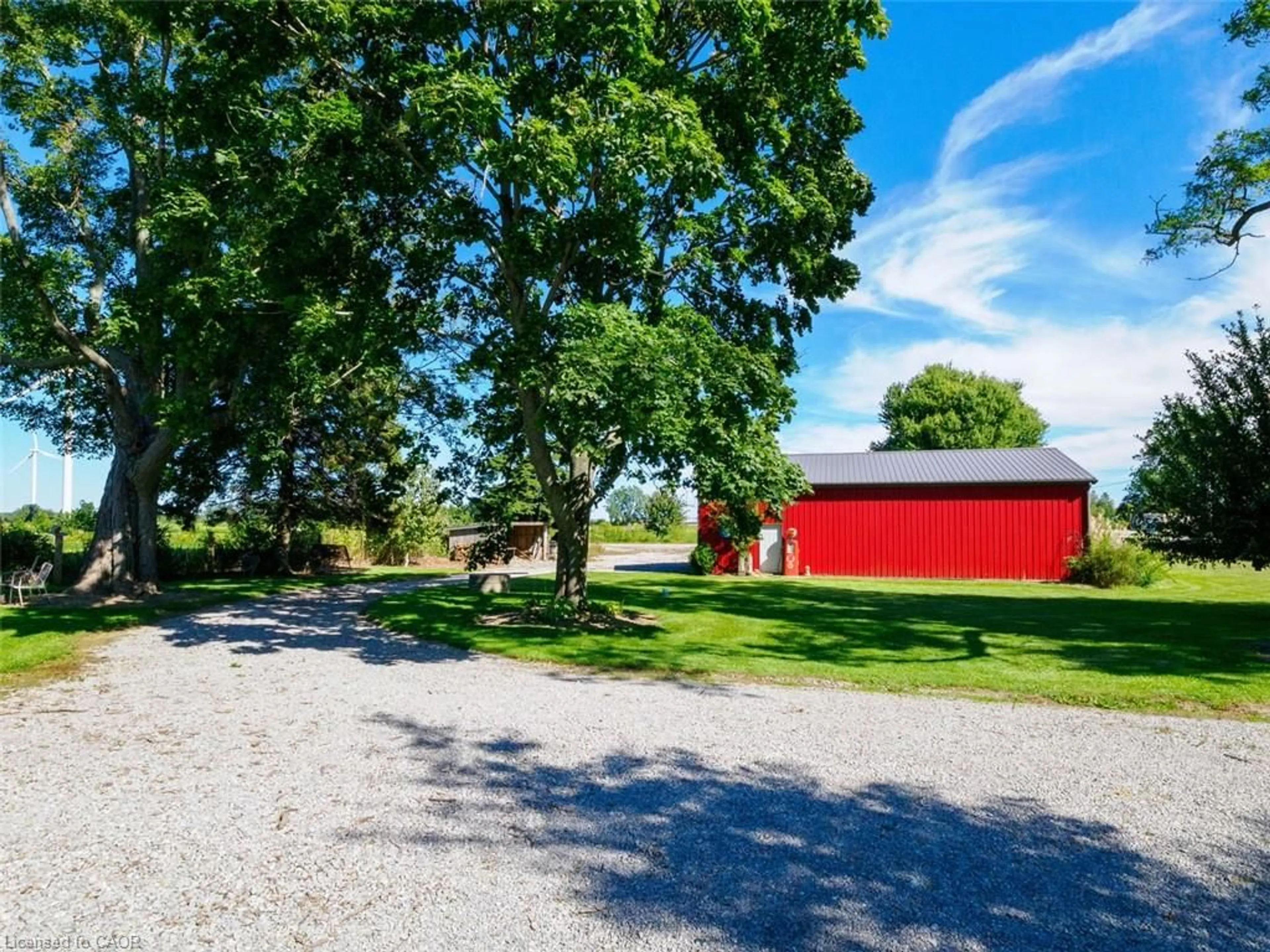 A pic from outside/outdoor area/front of a property/back of a property/a pic from drone, street for 1635 Lakeshore Rd, Clear Creek Ontario N0E 1M0
