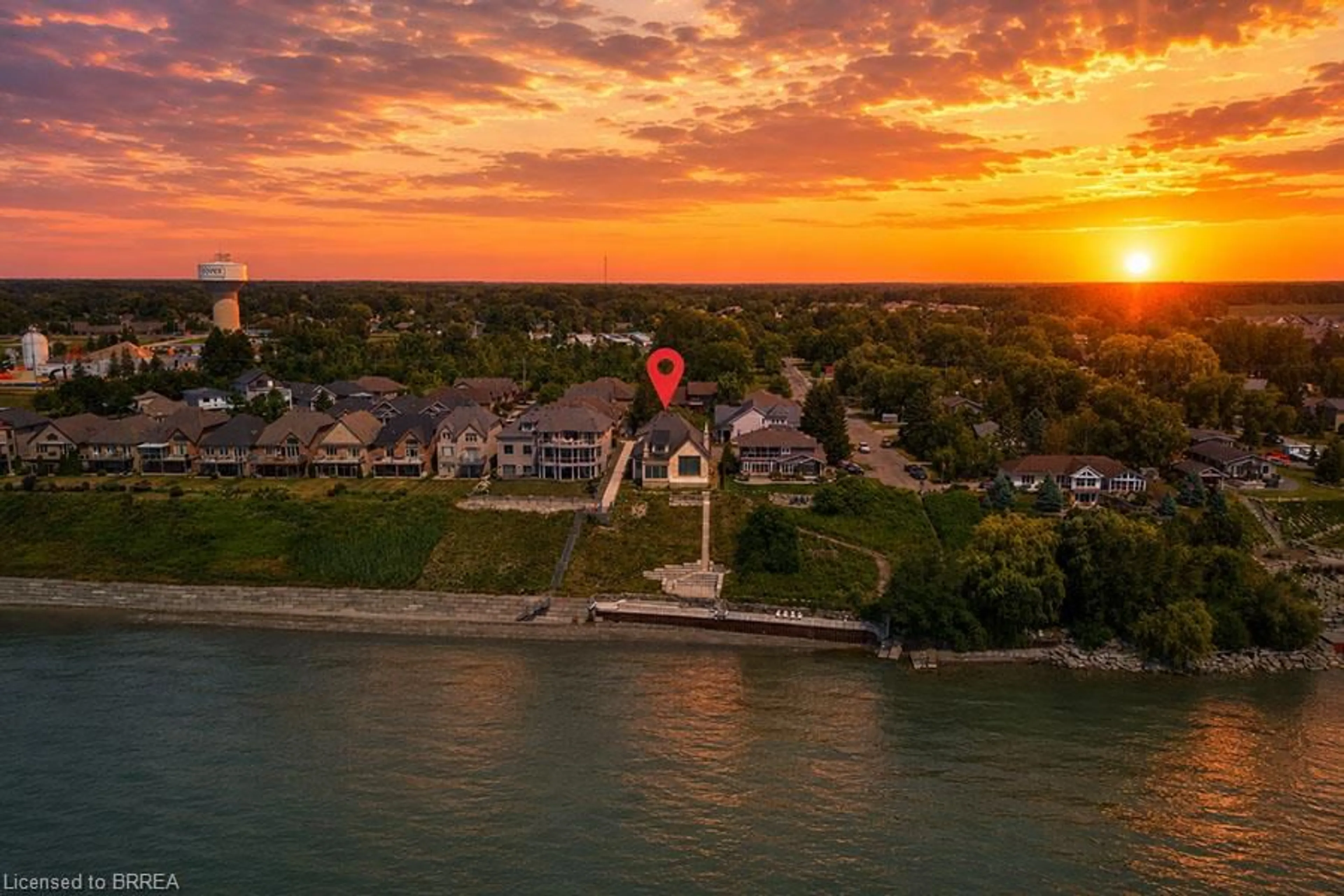A pic from outside/outdoor area/front of a property/back of a property/a pic from drone, water/lake/river/ocean view for 51 Woodhouse Ave, Port Dover Ontario N0A 1N8