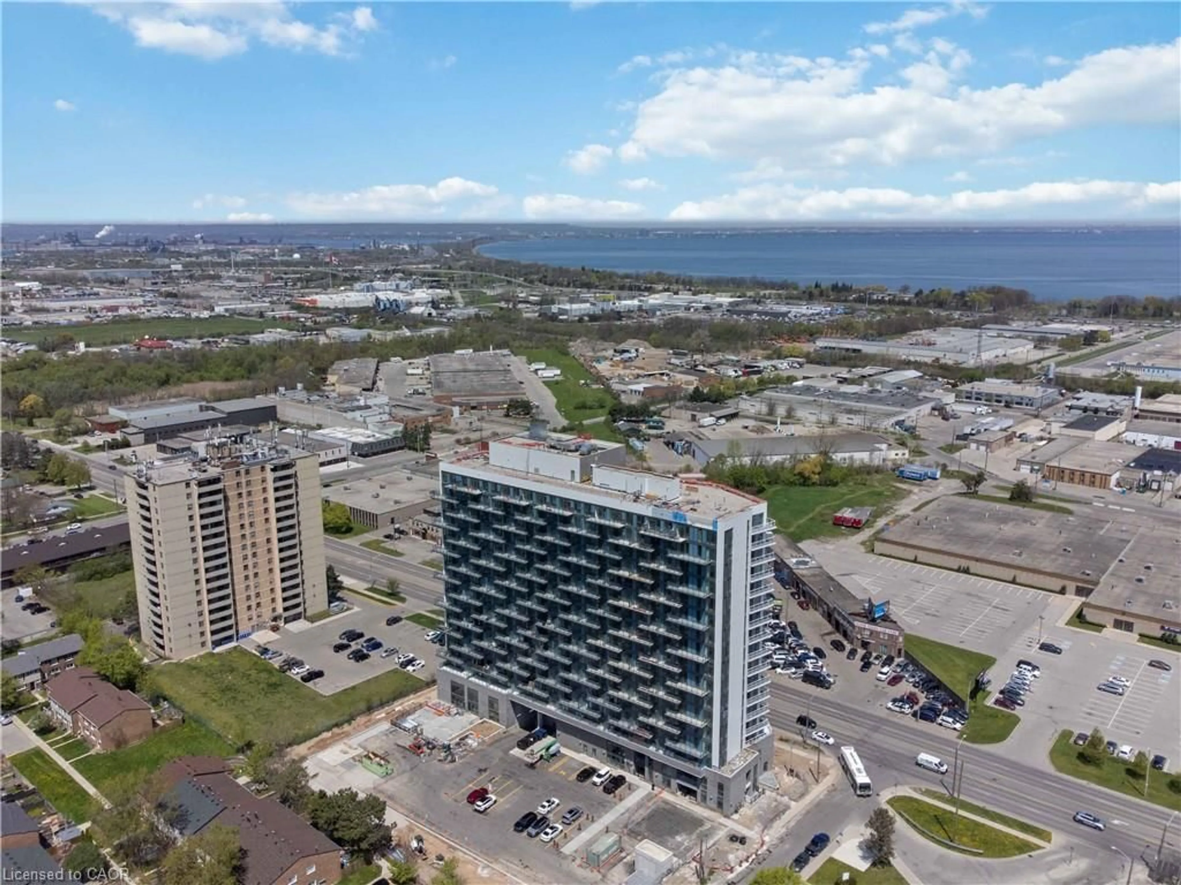 A pic from outside/outdoor area/front of a property/back of a property/a pic from drone, water/lake/river/ocean view for 2782 Barton St #1607, Hamilton Ontario L8E 2J8