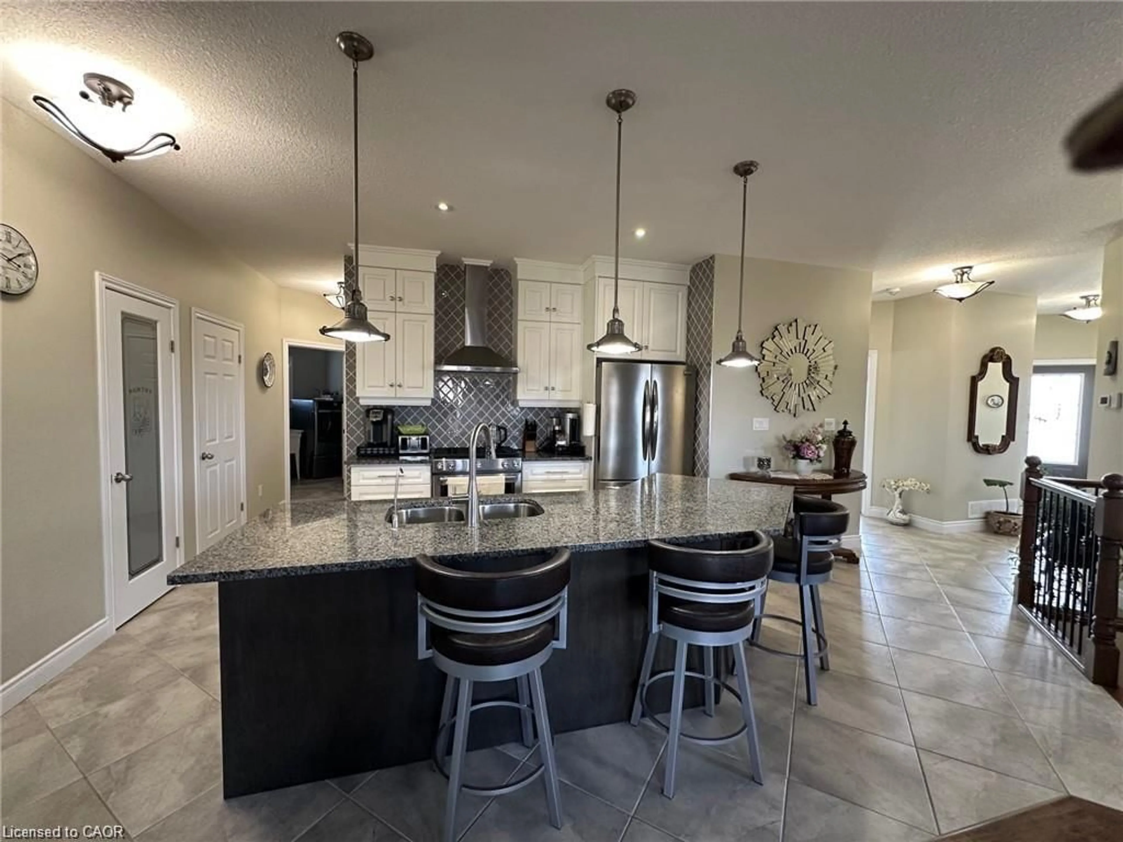 Open concept kitchen, ceramic/tile floor for 64 English Cres, Plattsville Ontario N0J 1S0
