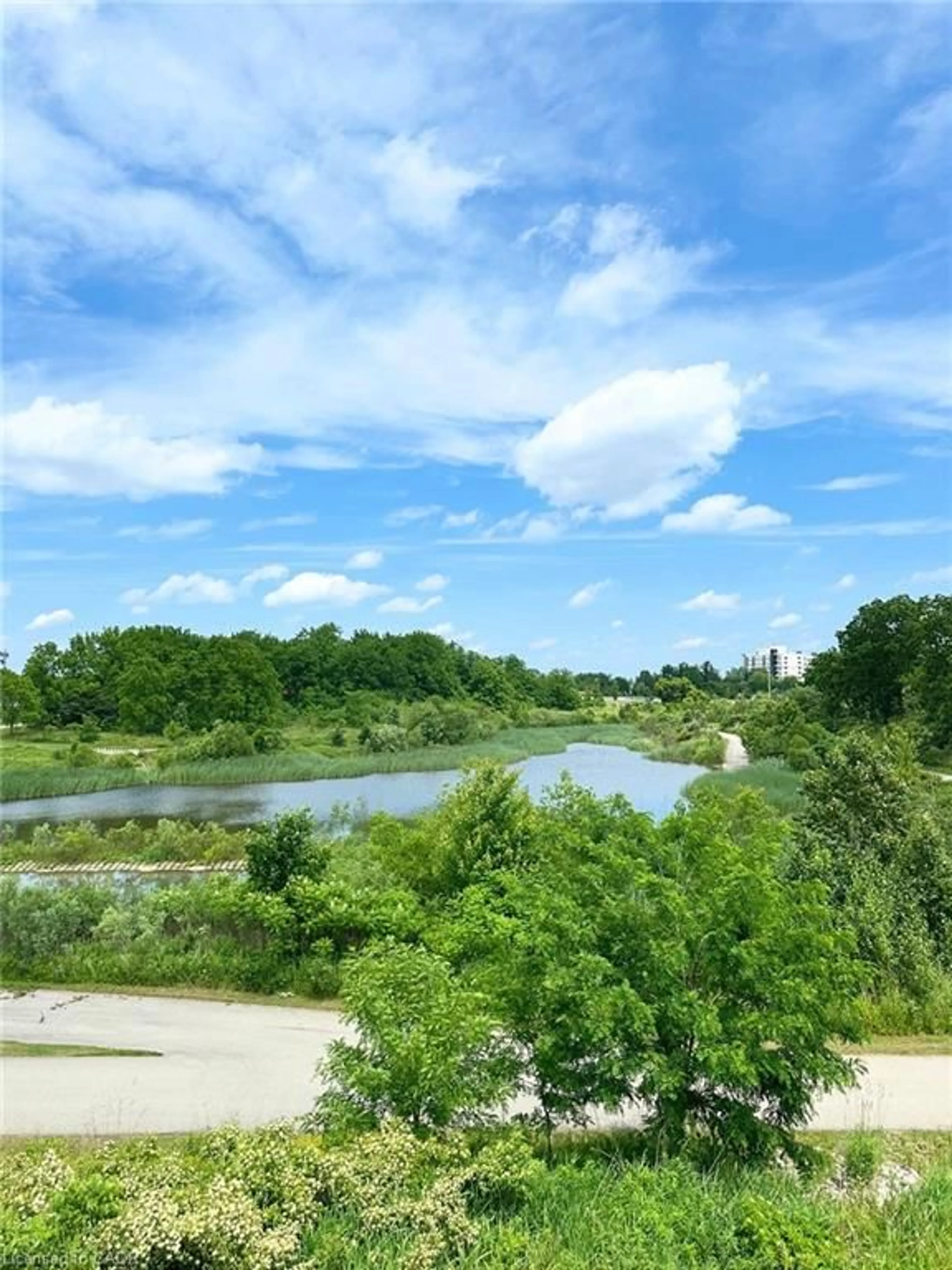 A pic from outside/outdoor area/front of a property/back of a property/a pic from drone, water/lake/river/ocean view for 311 Shady Oaks Trail #LOT 24, Hamilton Ontario L9B 2T3