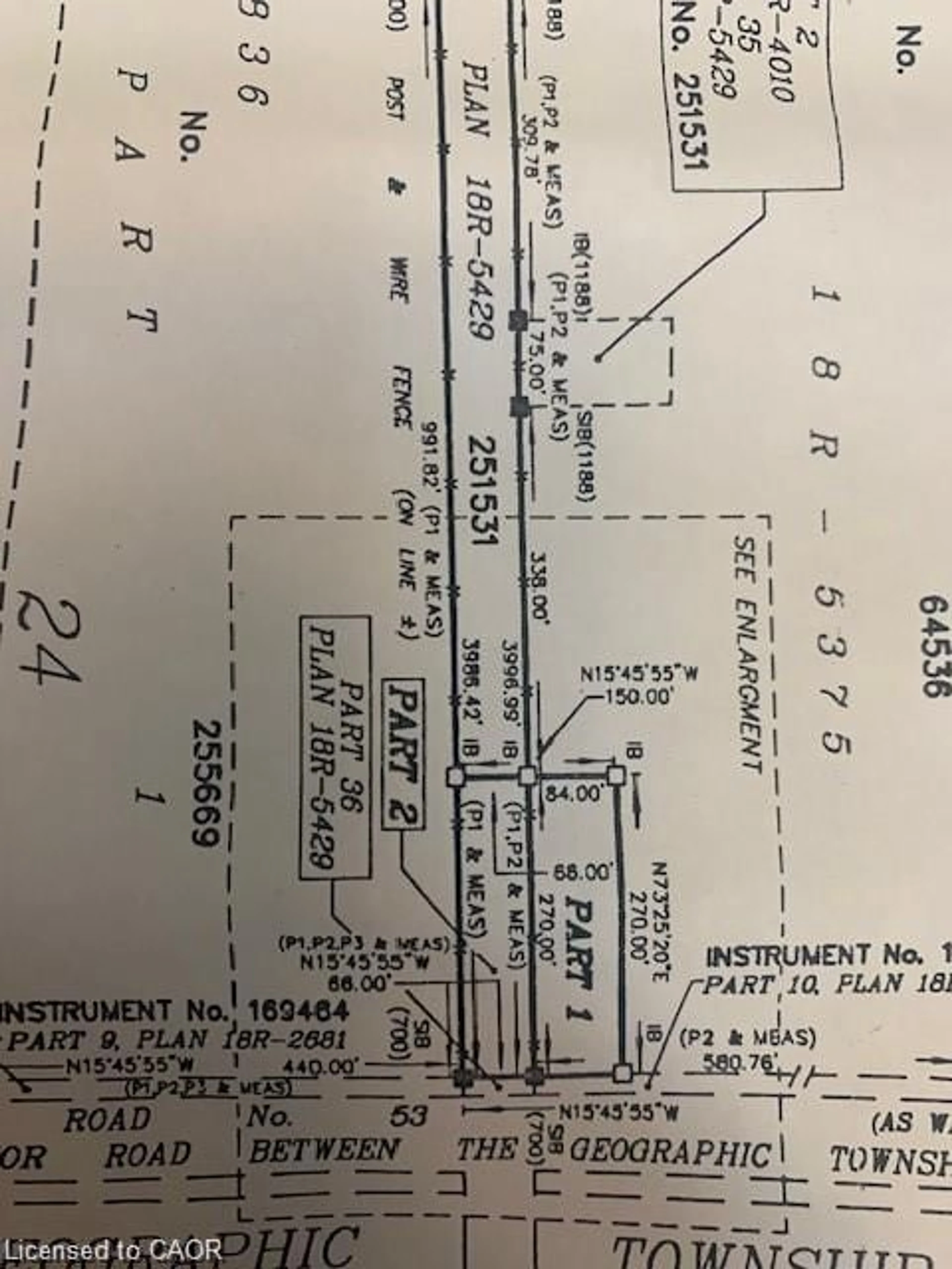 Picture of a map for PT LT 24 CON 9 Walpole Rd, Jarvis Ontario N0A 1H0