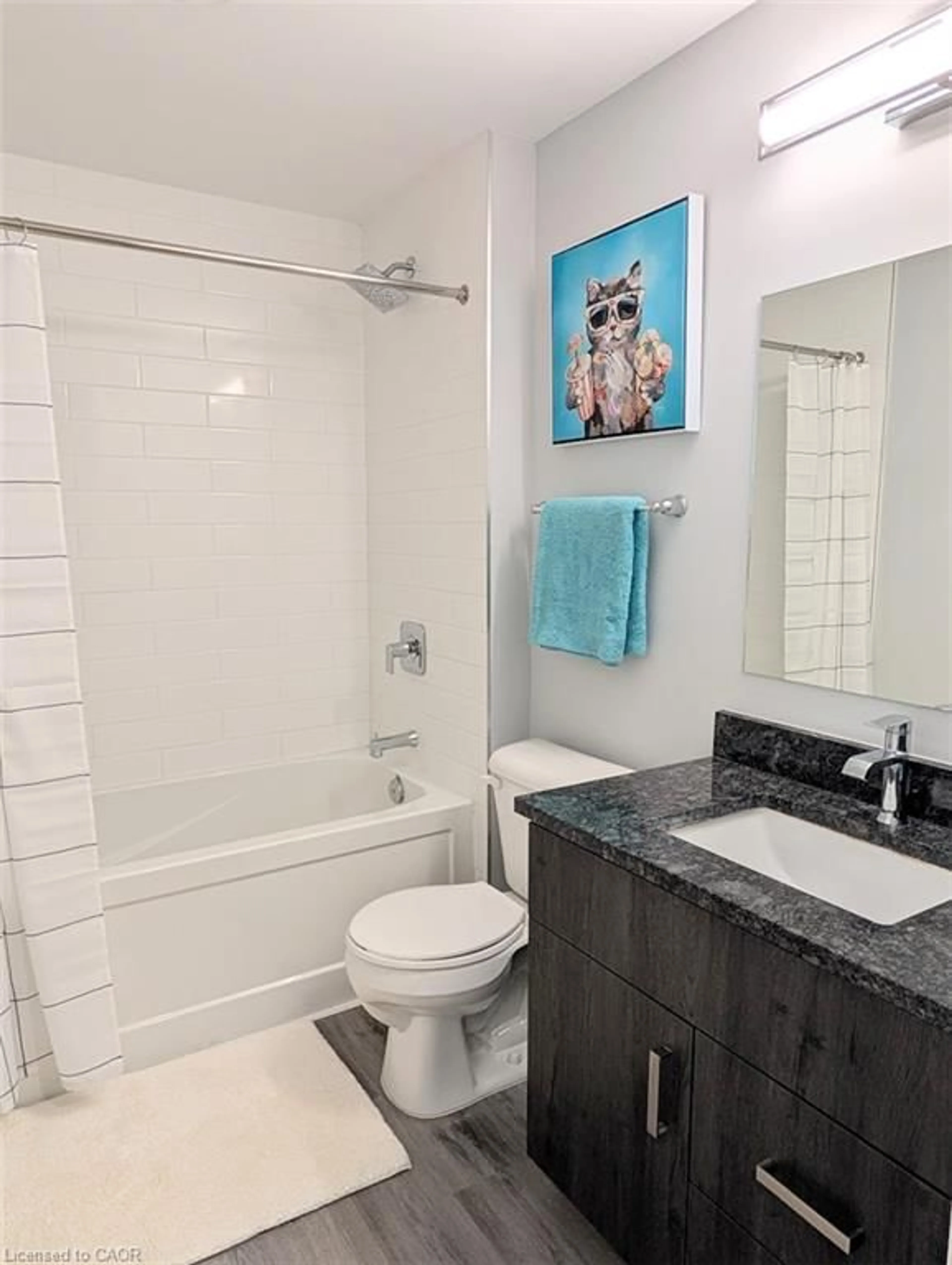 Standard bathroom, ceramic/tile floor for 108 Garment St #1811, 10th Line Shore Ontario N2G 0E2