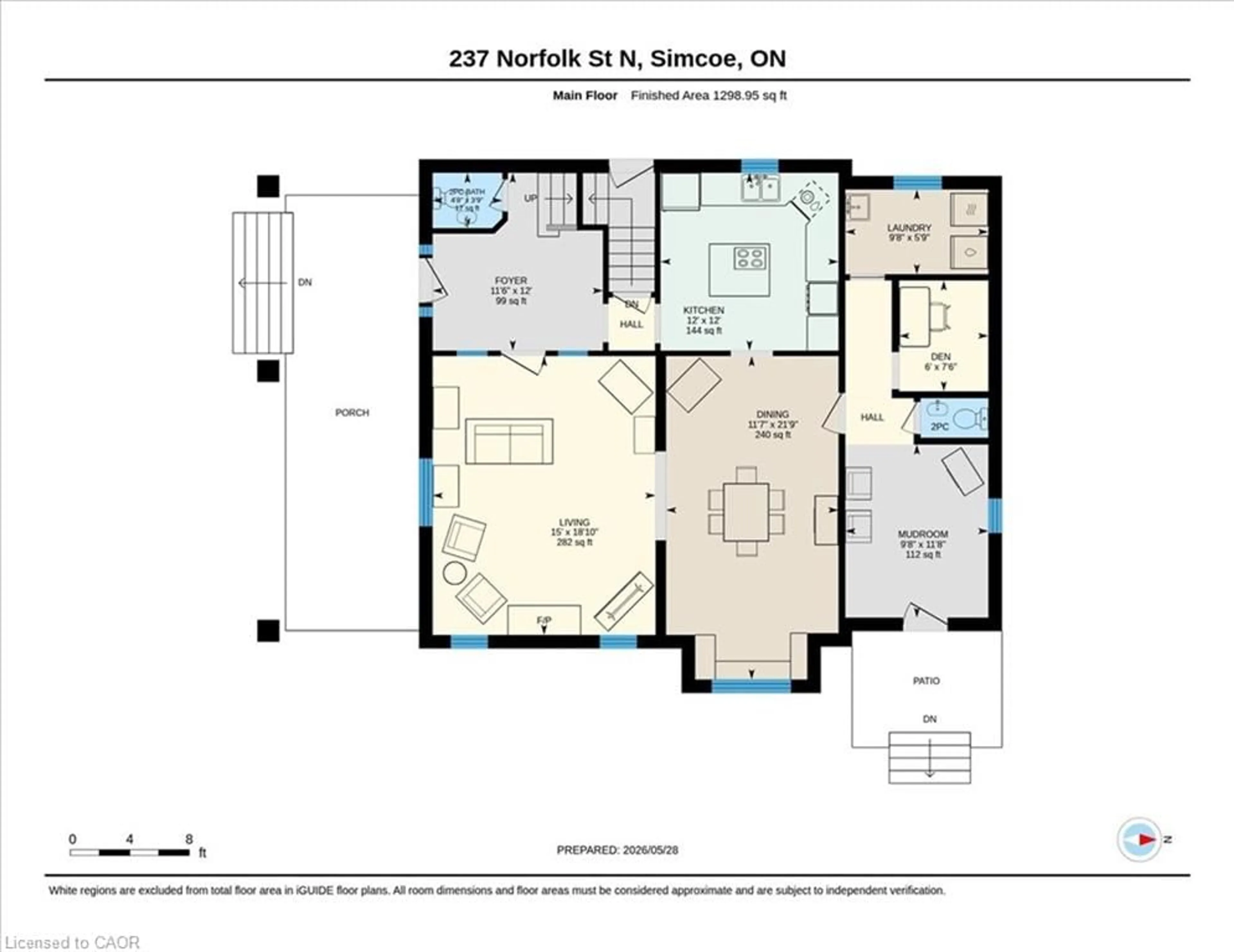 Floor plan for 237 Norfolk St, Simcoe Ontario N3Y 3P1