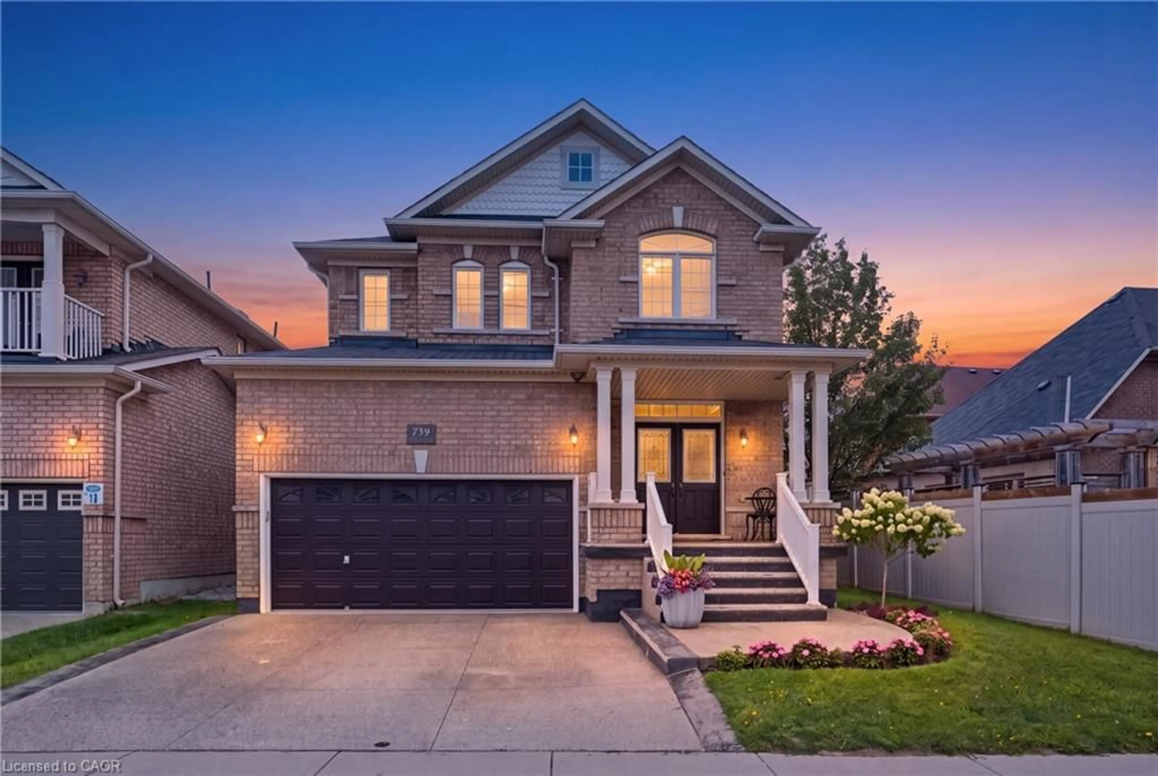 Home with brick exterior material, street for 738 Fourth Line, Milton Ontario L9T 7E4
