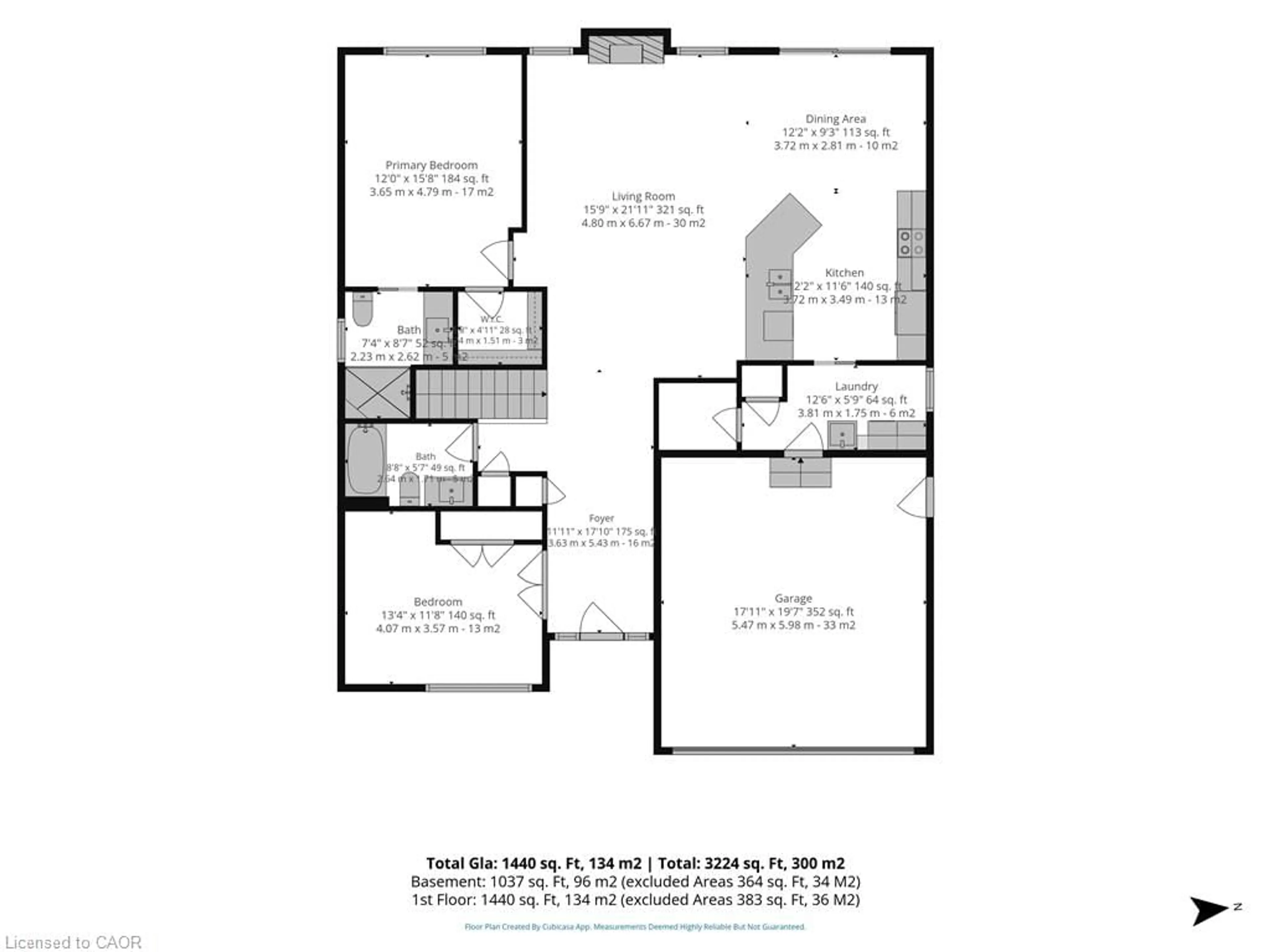 Floor plan for 15 Hurley Crt, Port Dover Ontario N0A 1N3