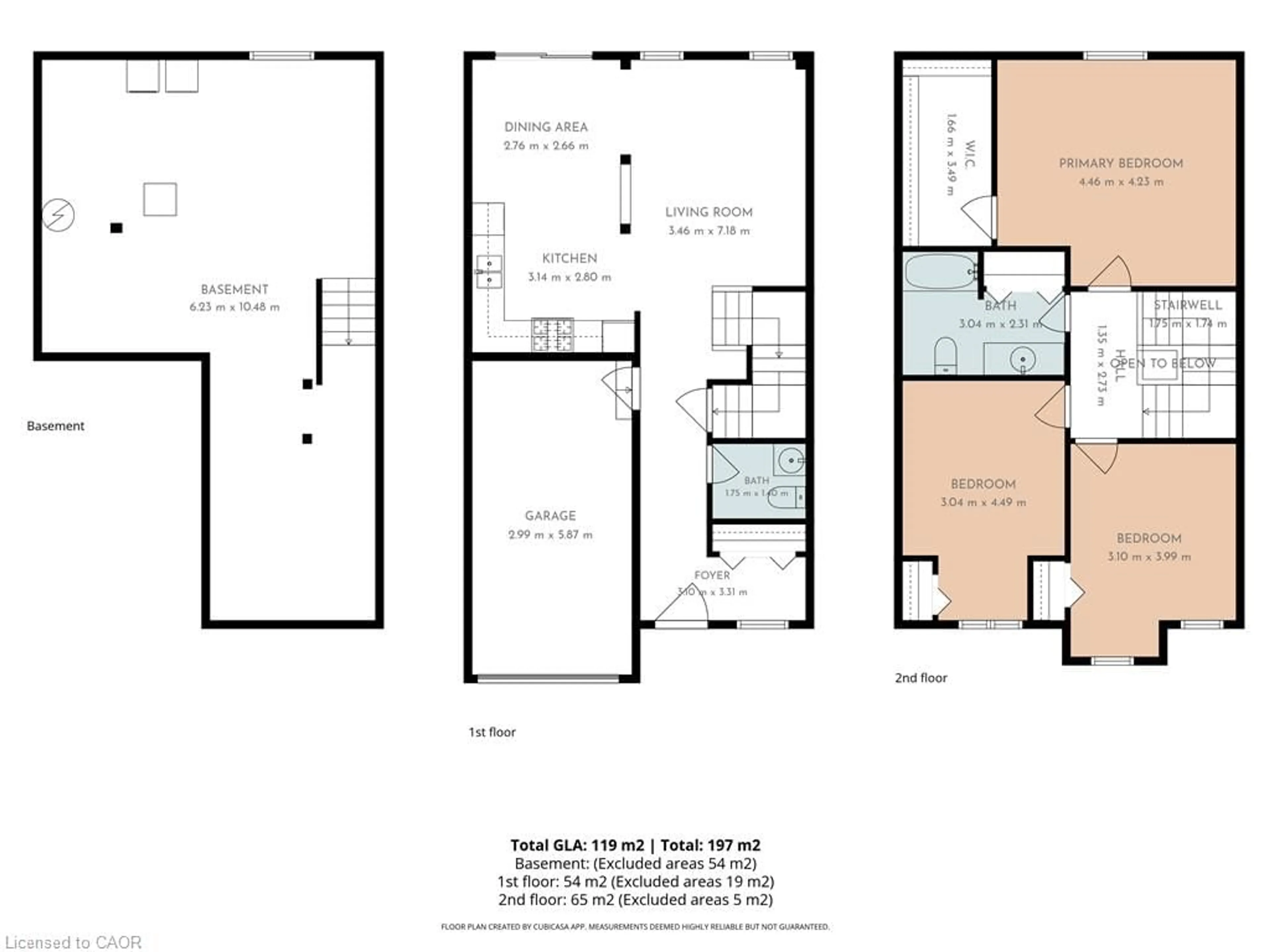 Floor plan for 974 Creekside Dr, Waterloo Ontario N2V 2W5
