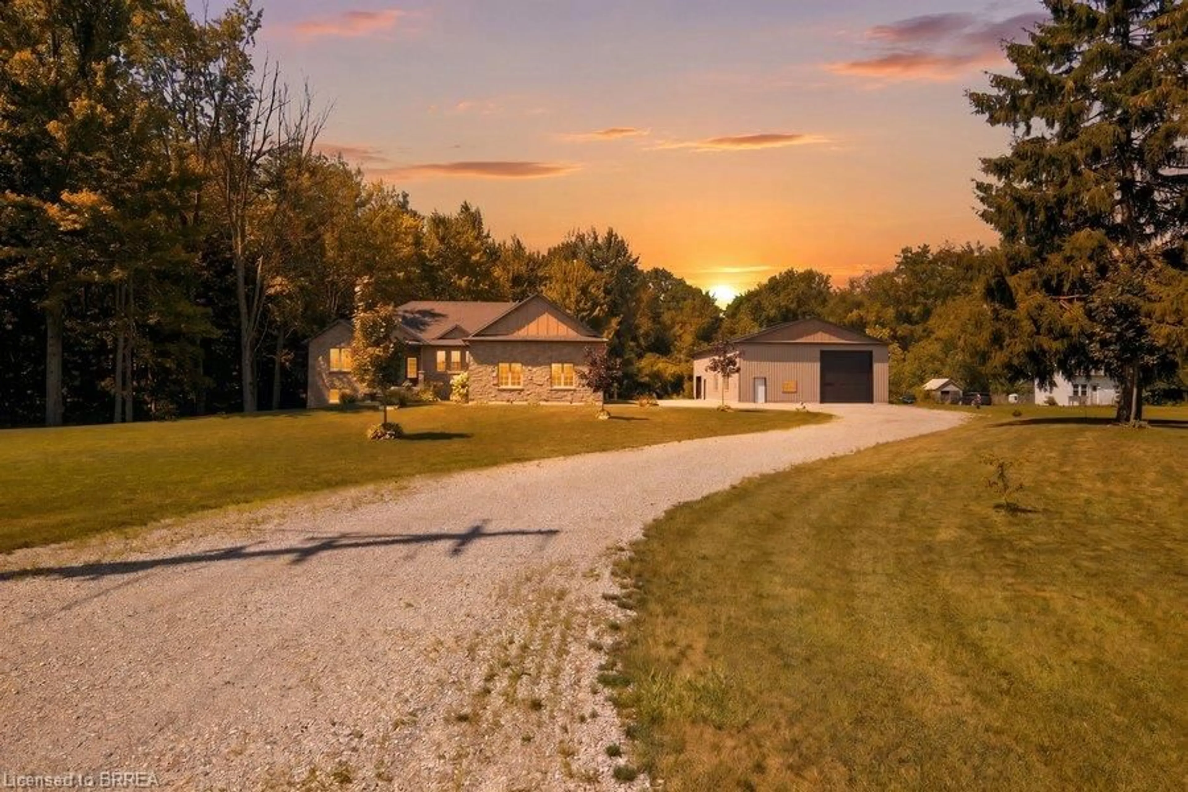 A pic from outside/outdoor area/front of a property/back of a property/a pic from drone, street for 1299 County Road 23, Walsingham Ontario N0E 1G0