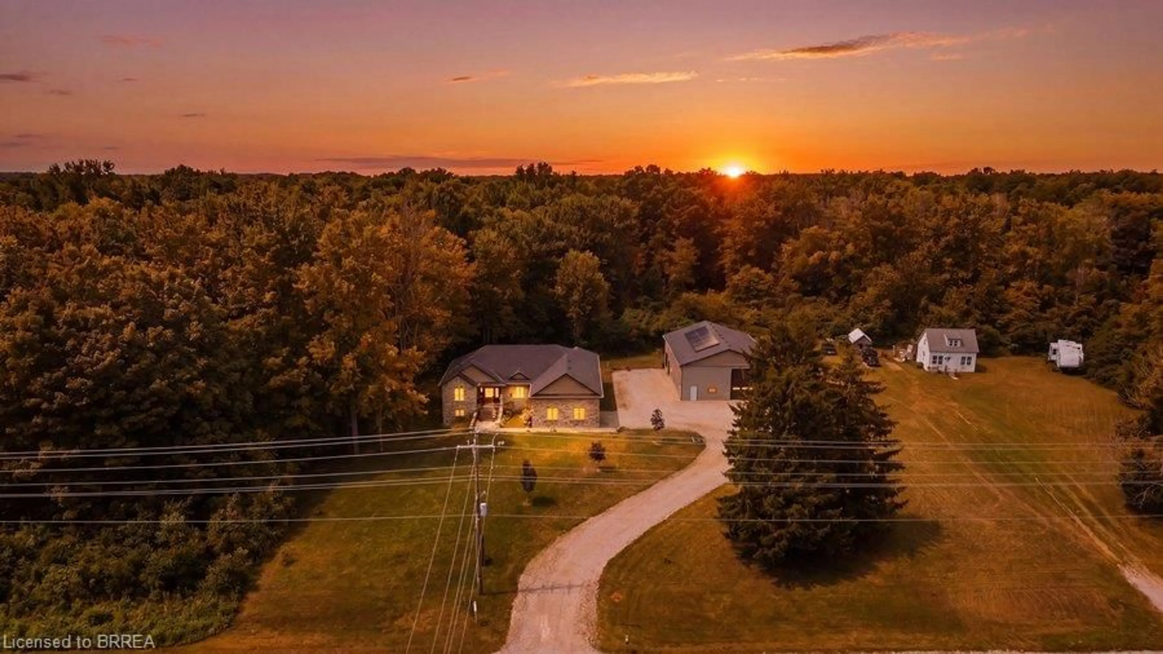 A pic from outside/outdoor area/front of a property/back of a property/a pic from drone, unknown for 1299 County Road 23, Walsingham Ontario N0E 1G0