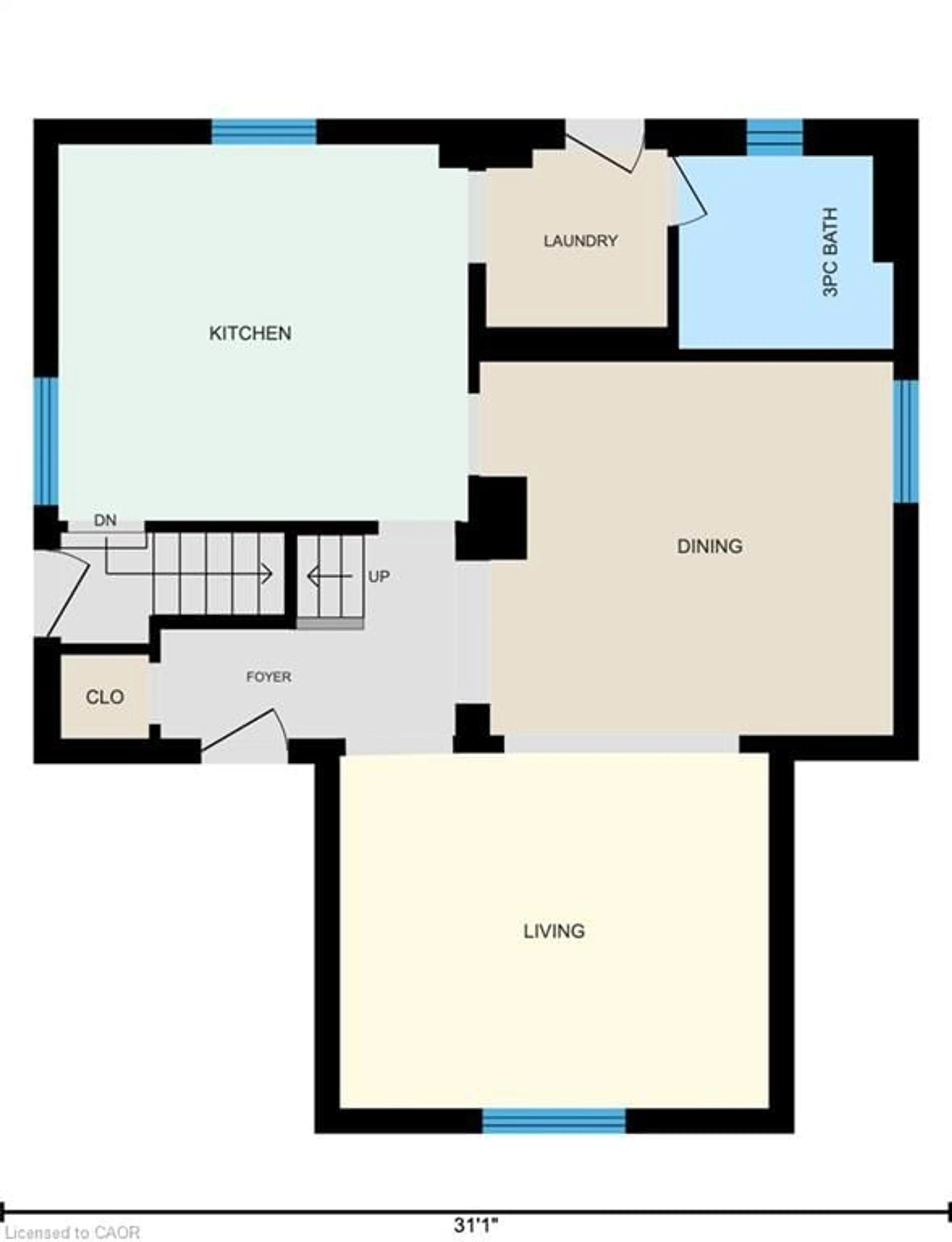 Floor plan for 263 Cumberland St, Palmerston Ontario N0G 2P0