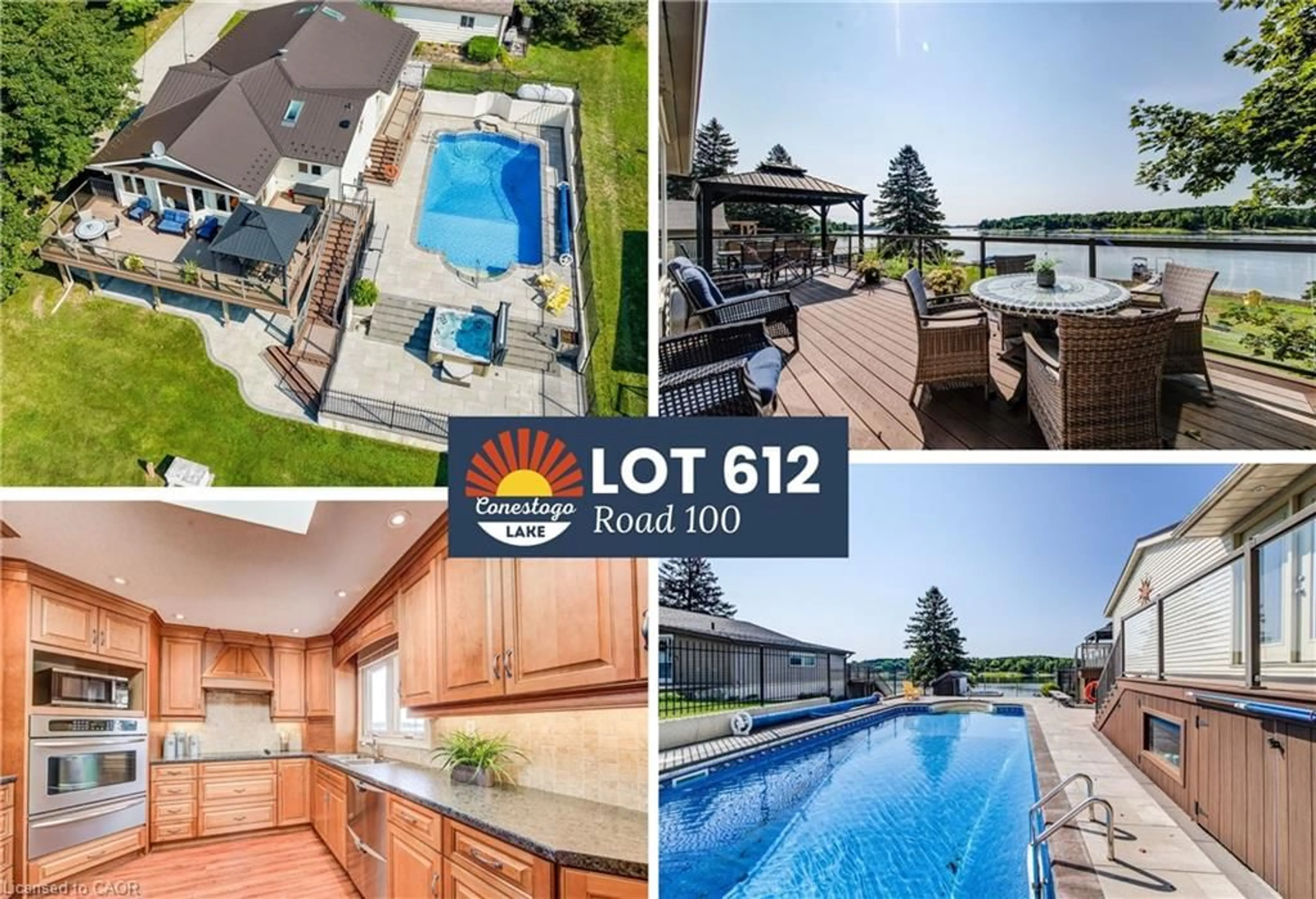 A pic from outside/outdoor area/front of a property/back of a property/a pic from drone, water/lake/river/ocean view for LOT 612 Road 6, Conestogo Lake Ontario N0B 1P0