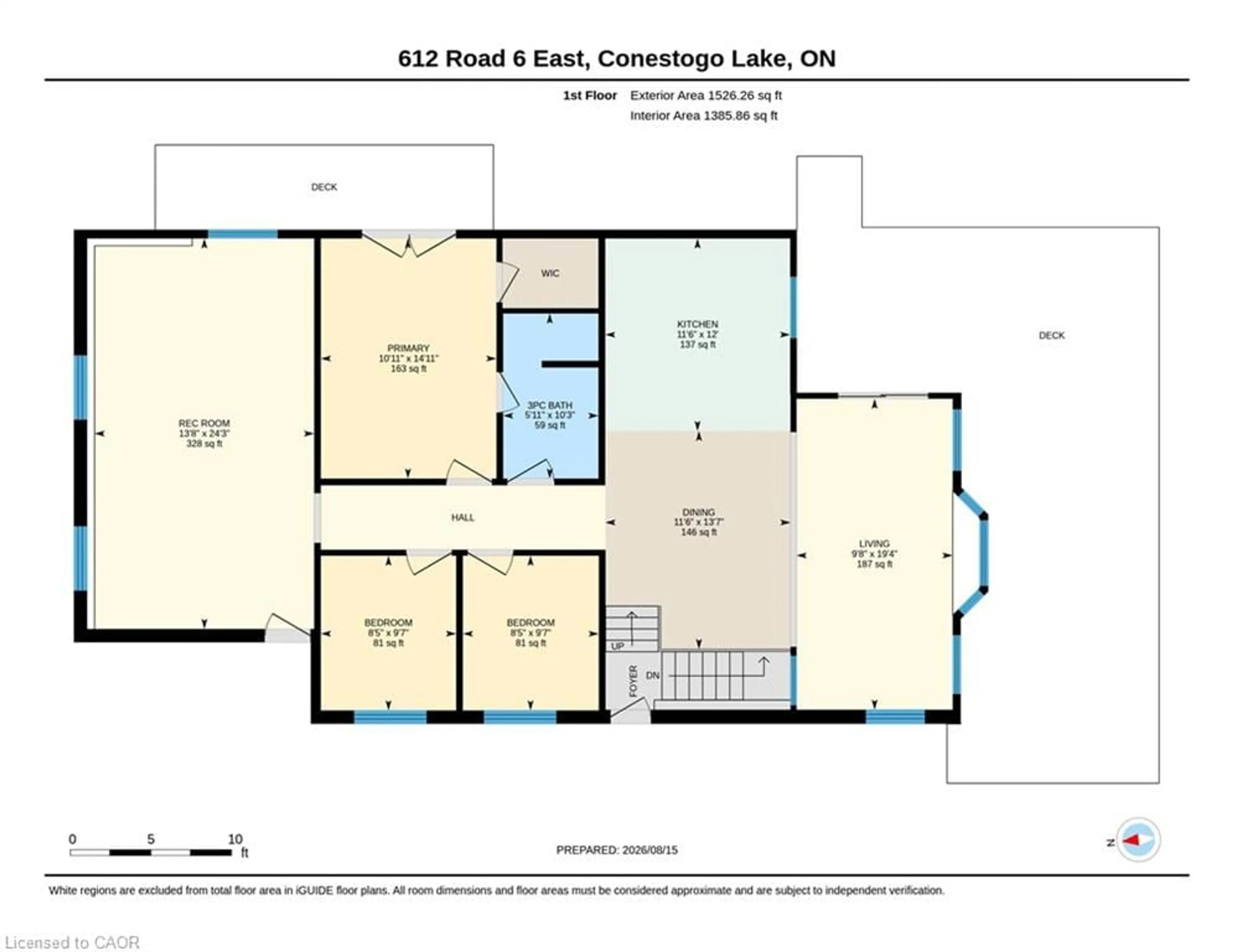 Floor plan for LOT 612 Road 6, Conestogo Lake Ontario N0B 1P0