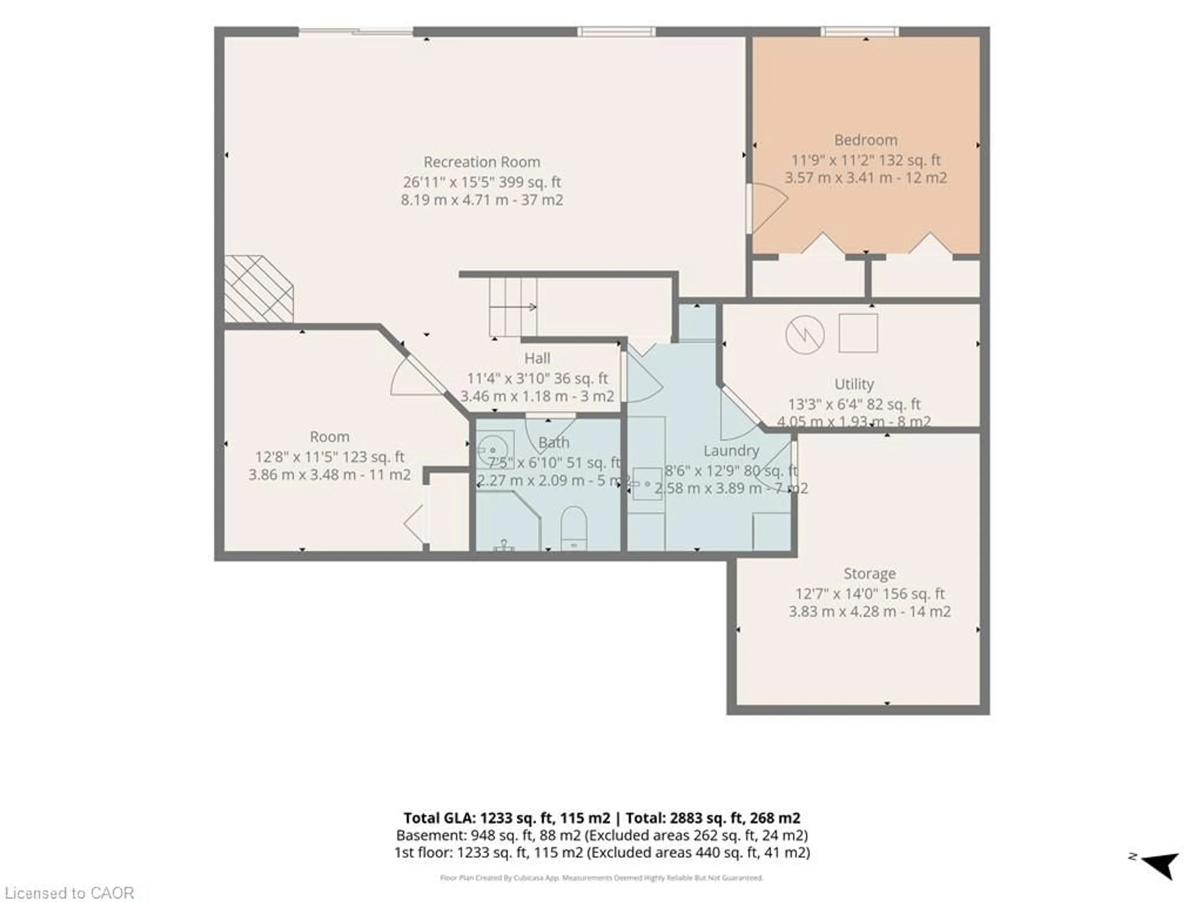 Floor plan for 447 Queen St, Simcoe Ontario N3Y 5N1