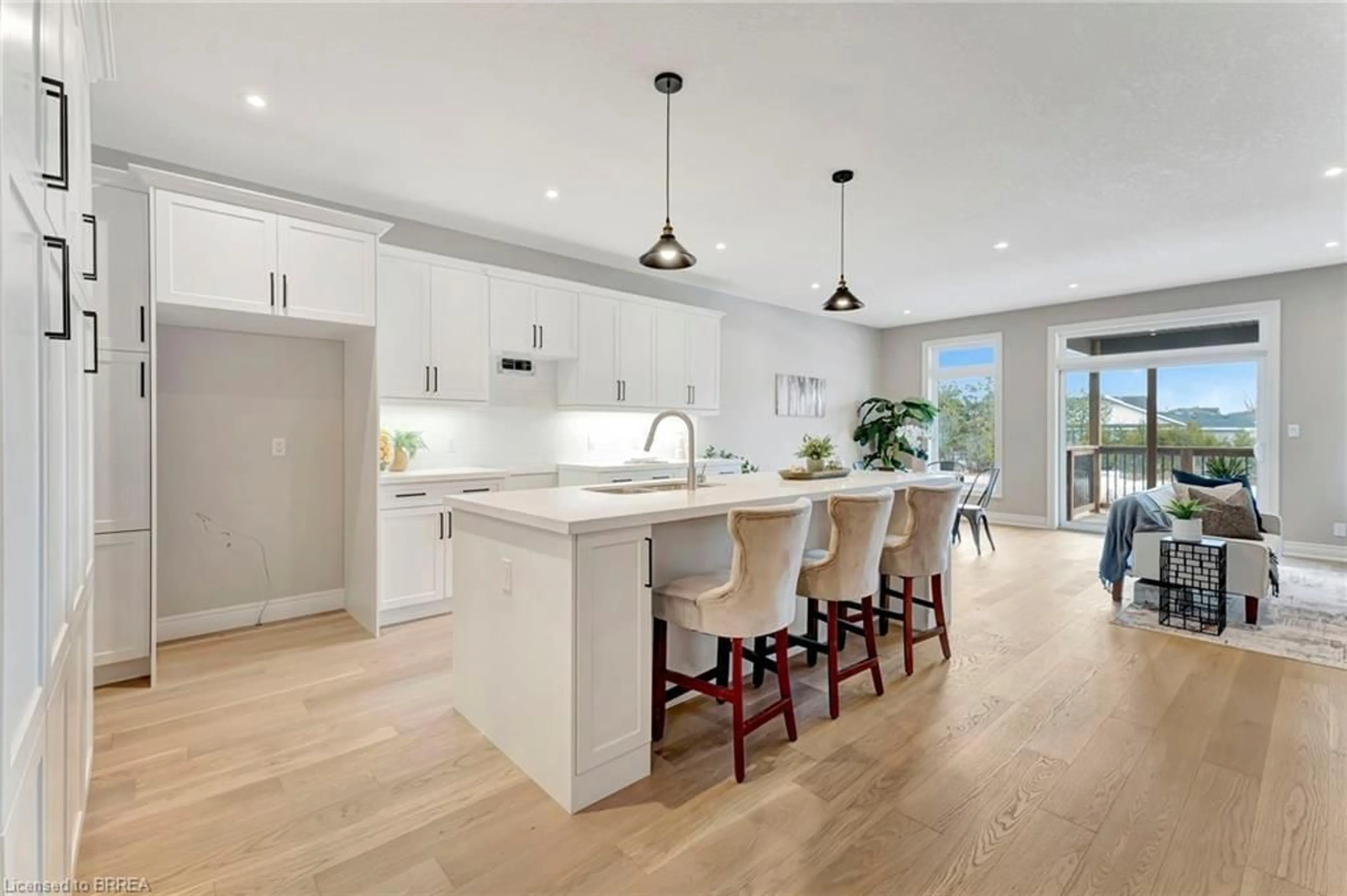 Open concept kitchen, unknown for 93 Craddock Blvd, Jarvis Ontario N0A 1J0