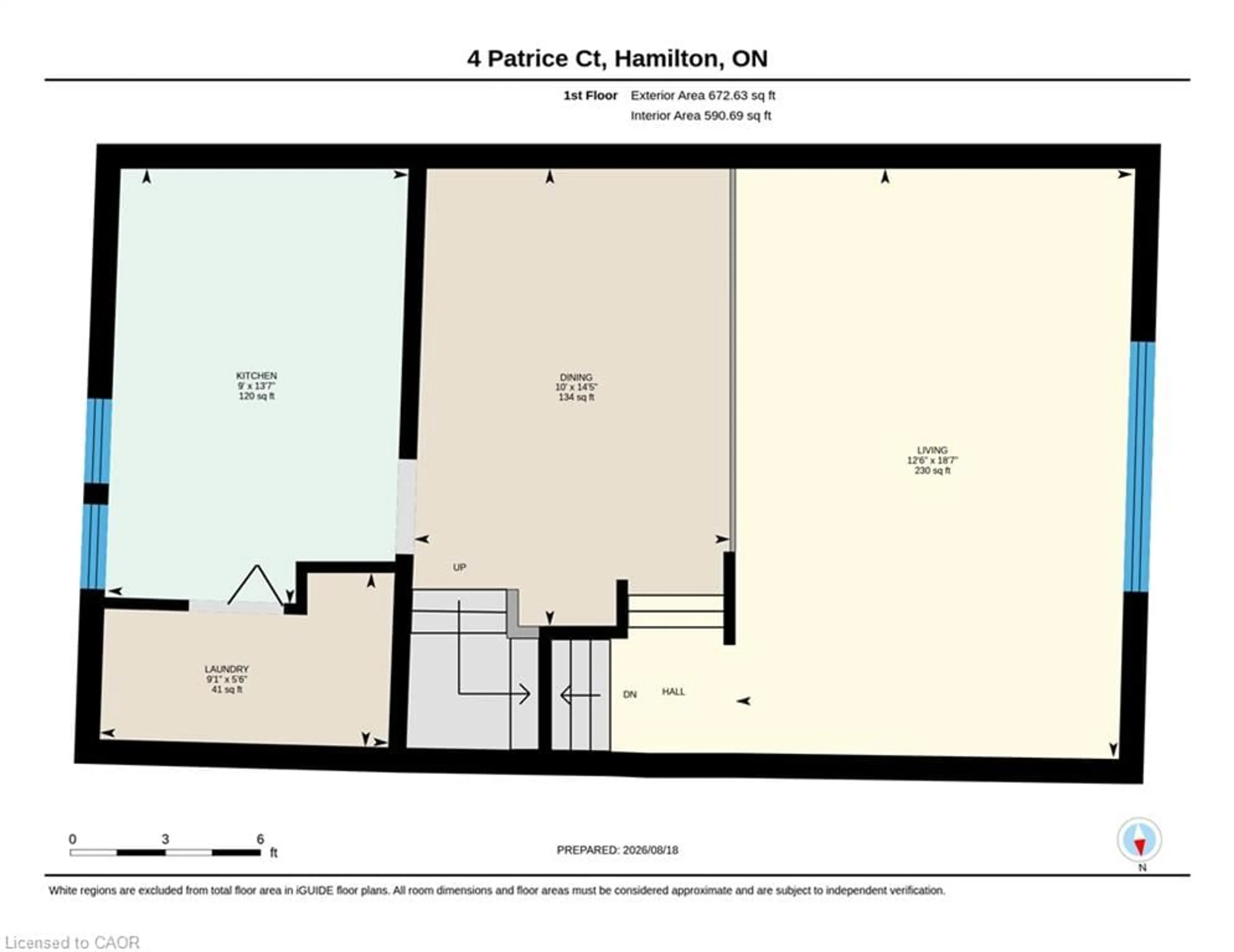 Floor plan for 4 Patrice Crt, Dundas Ontario L9H 5P5