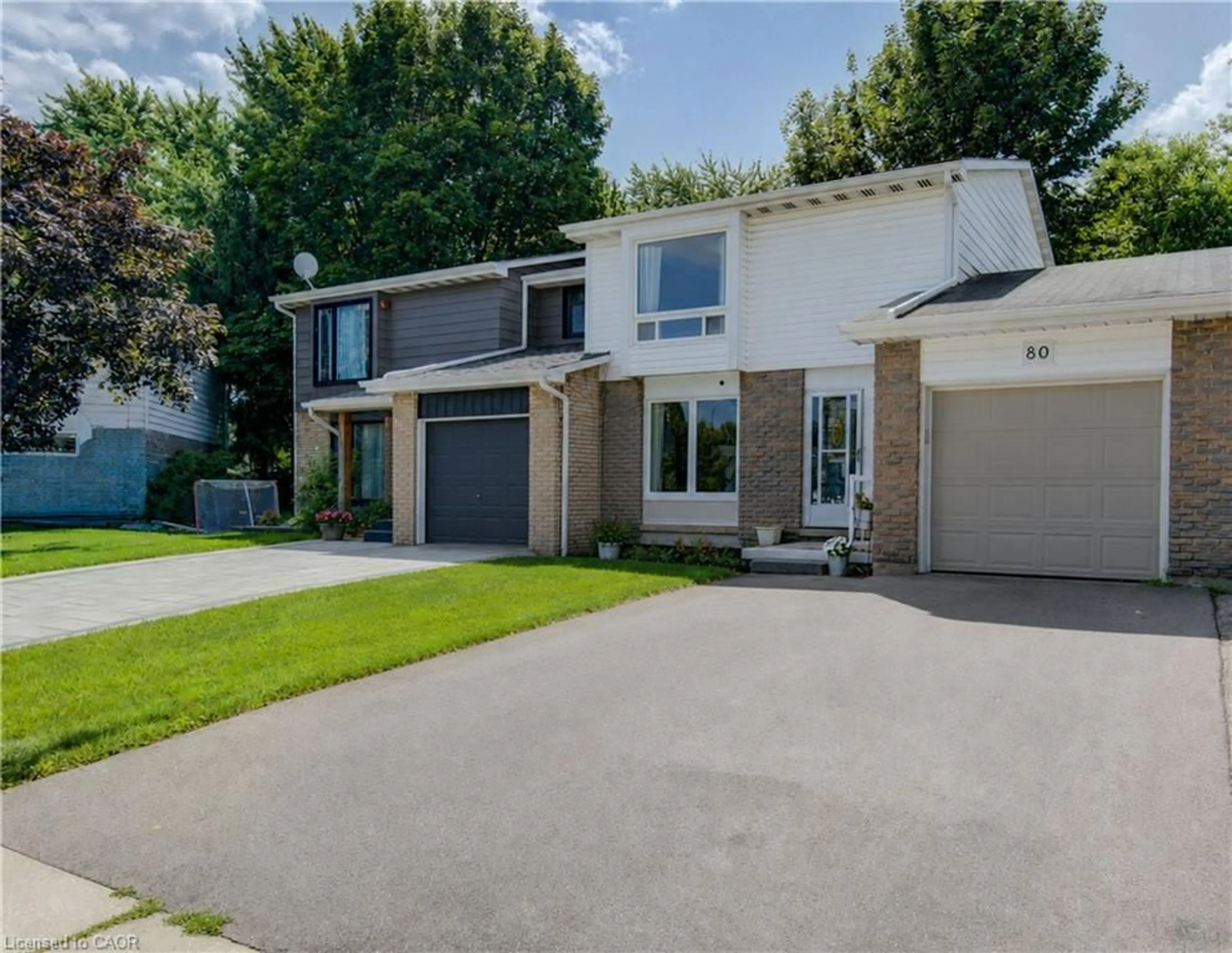 Home with brick exterior material, street for 80 Glen Avon Cres, Kitchener Ontario N2N 1C3