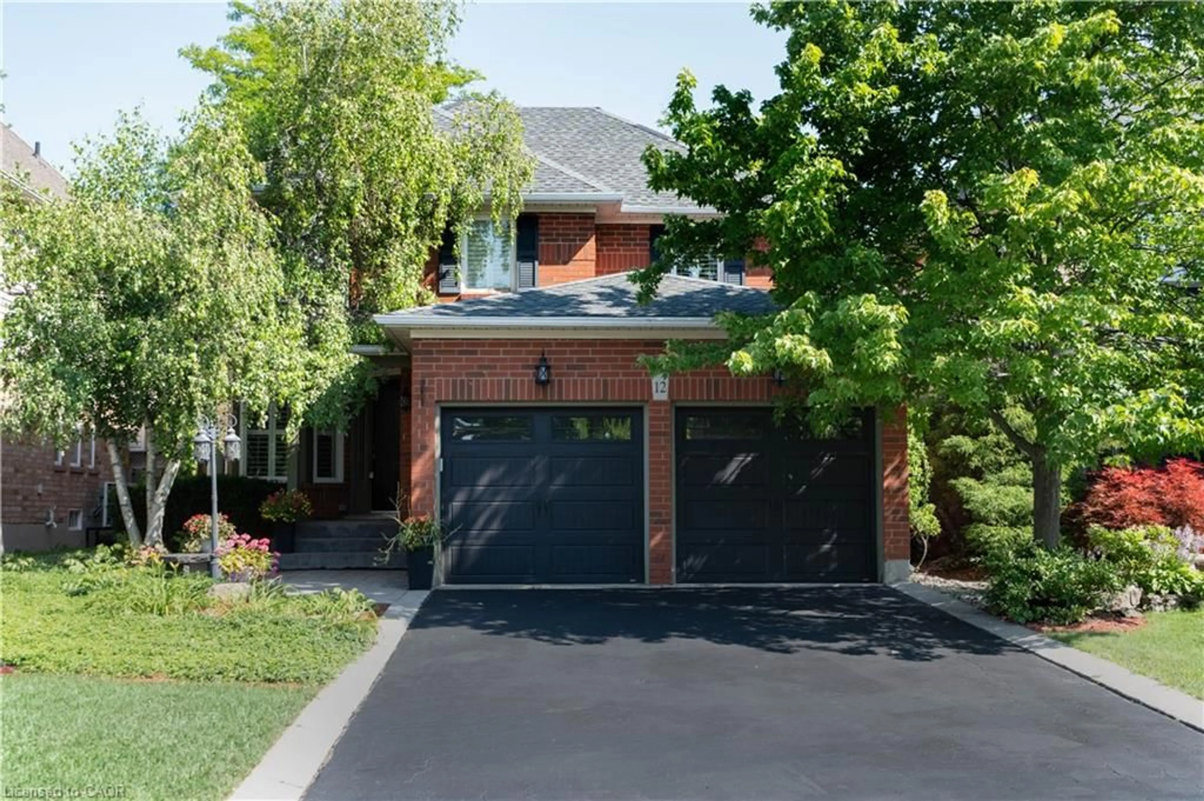 Home with brick exterior material, street for 12 Pinto Dr, Ancaster Ontario L9K 1L1