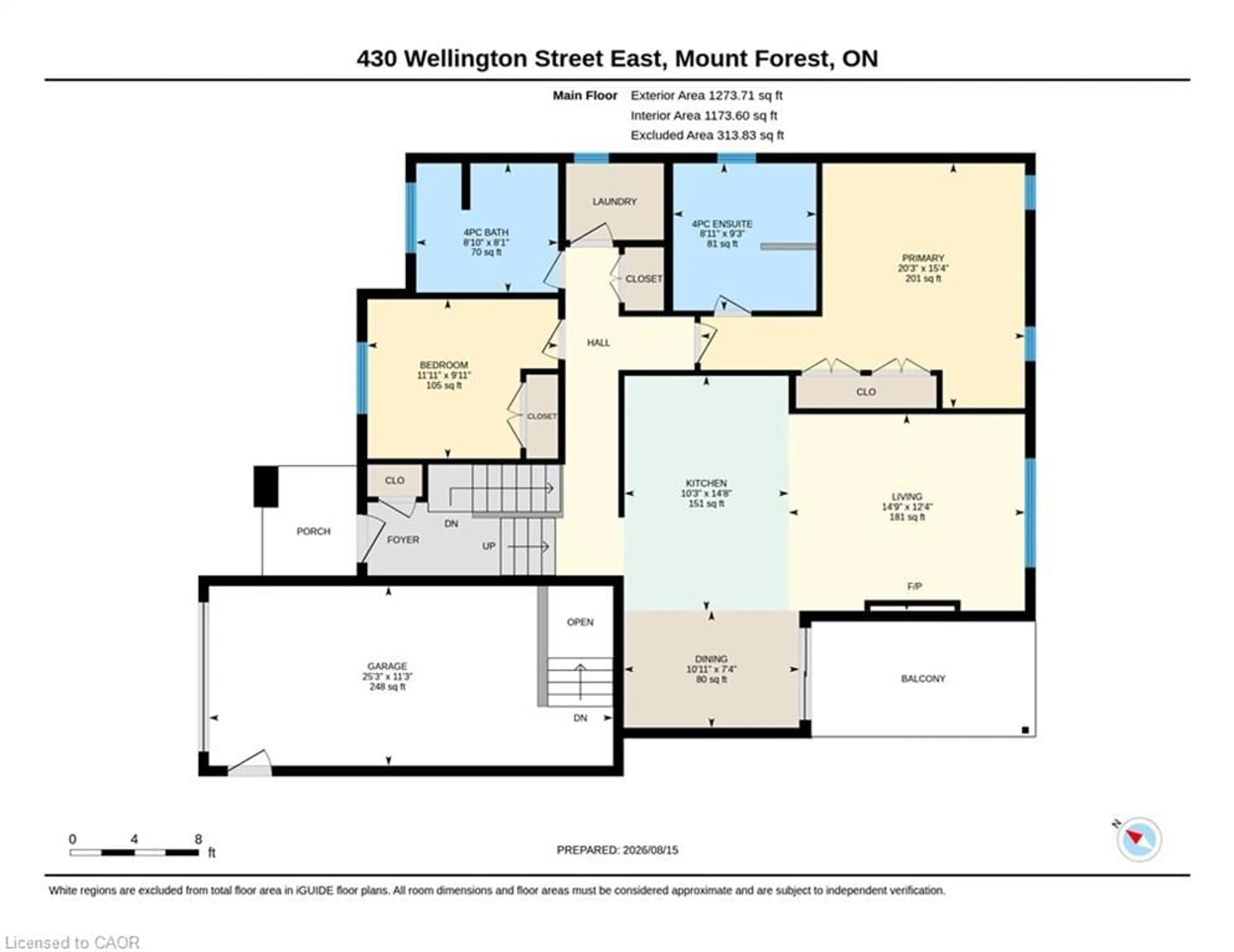 Floor plan for 430 Wellington St, Mount Forest Ontario N0G 2L4
