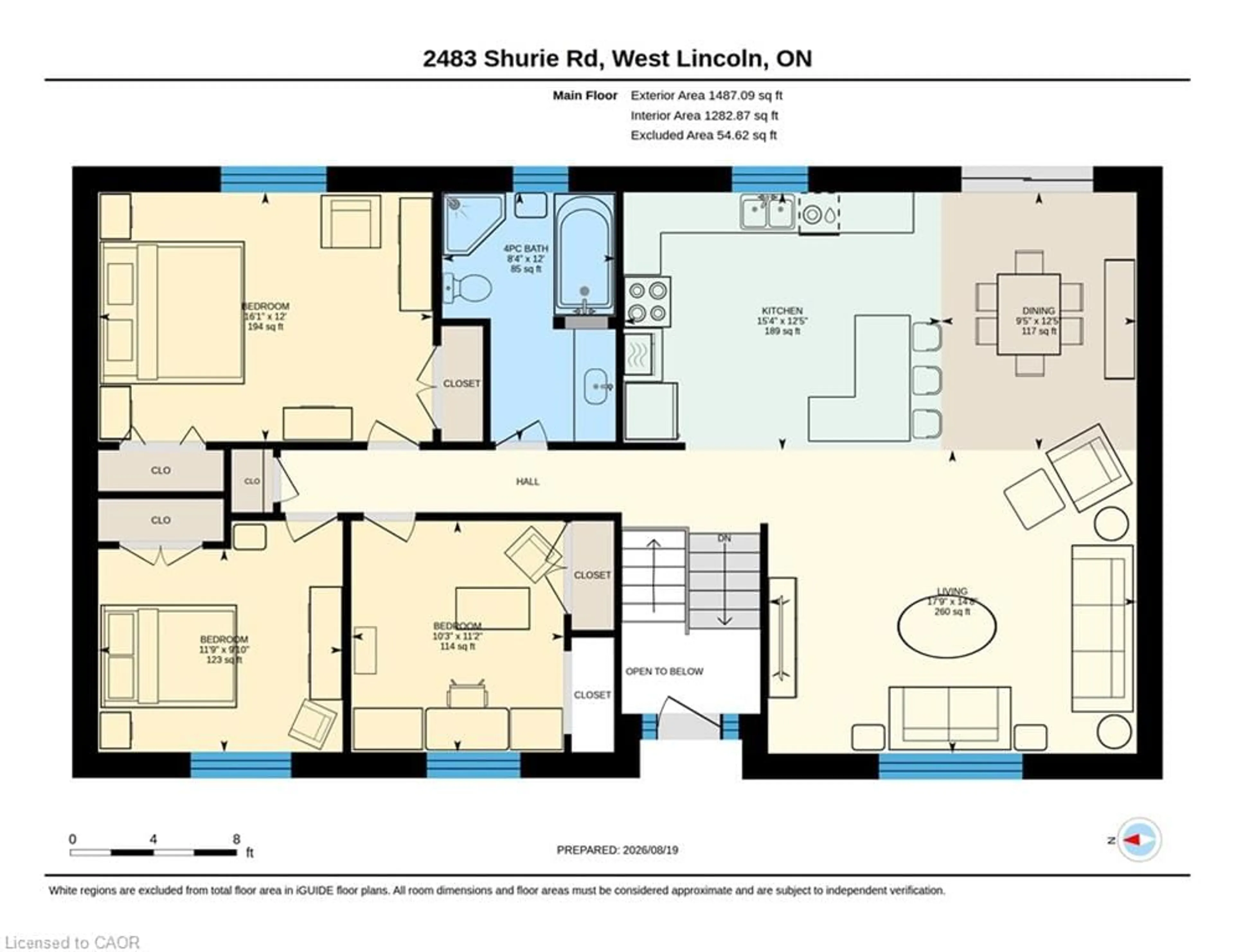 Floor plan for 2483 Shurie Rd, Smithville Ontario L0R 2A0