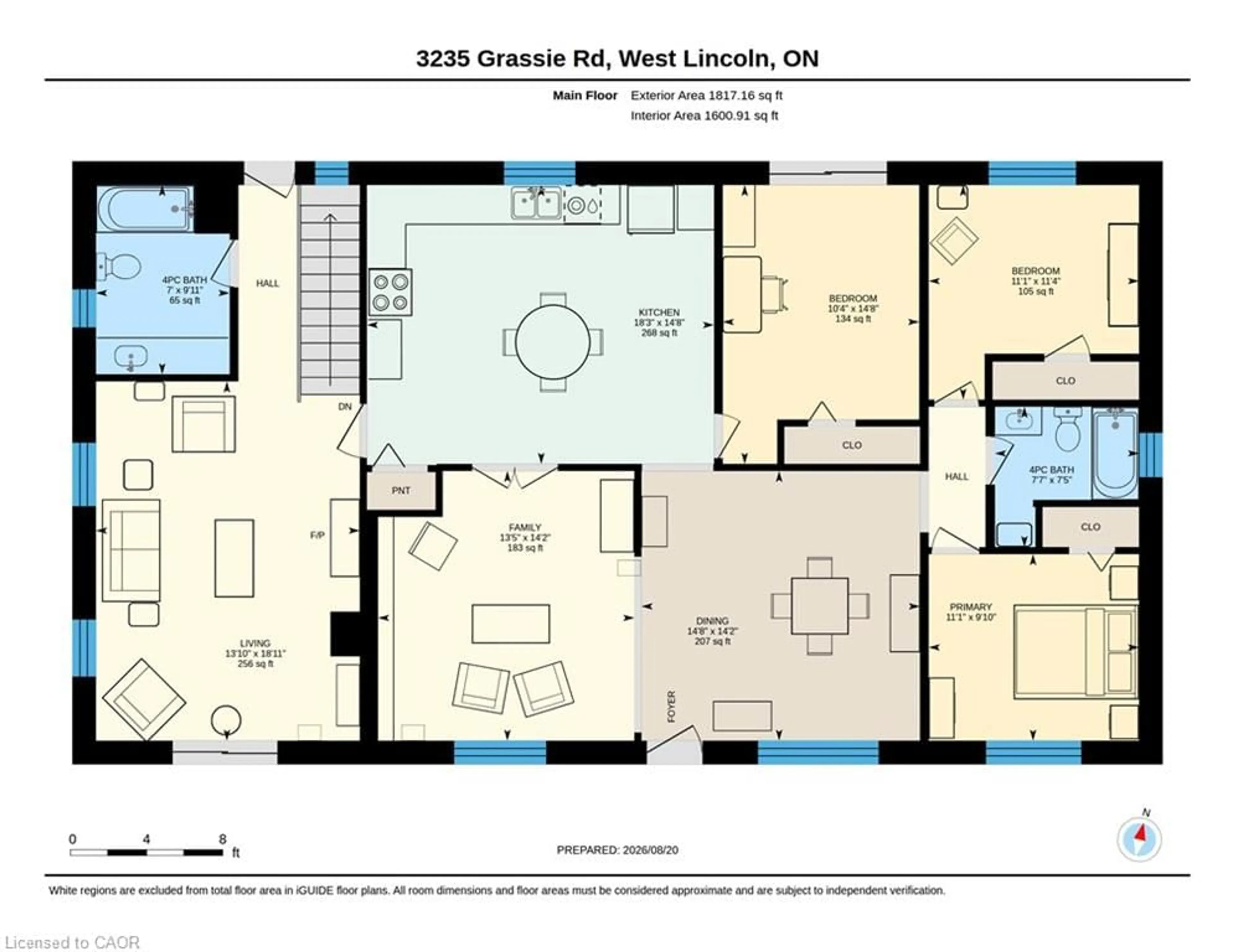 Floor plan for 3235 Grassie Rd, West Lincoln Ontario L0R 1M0