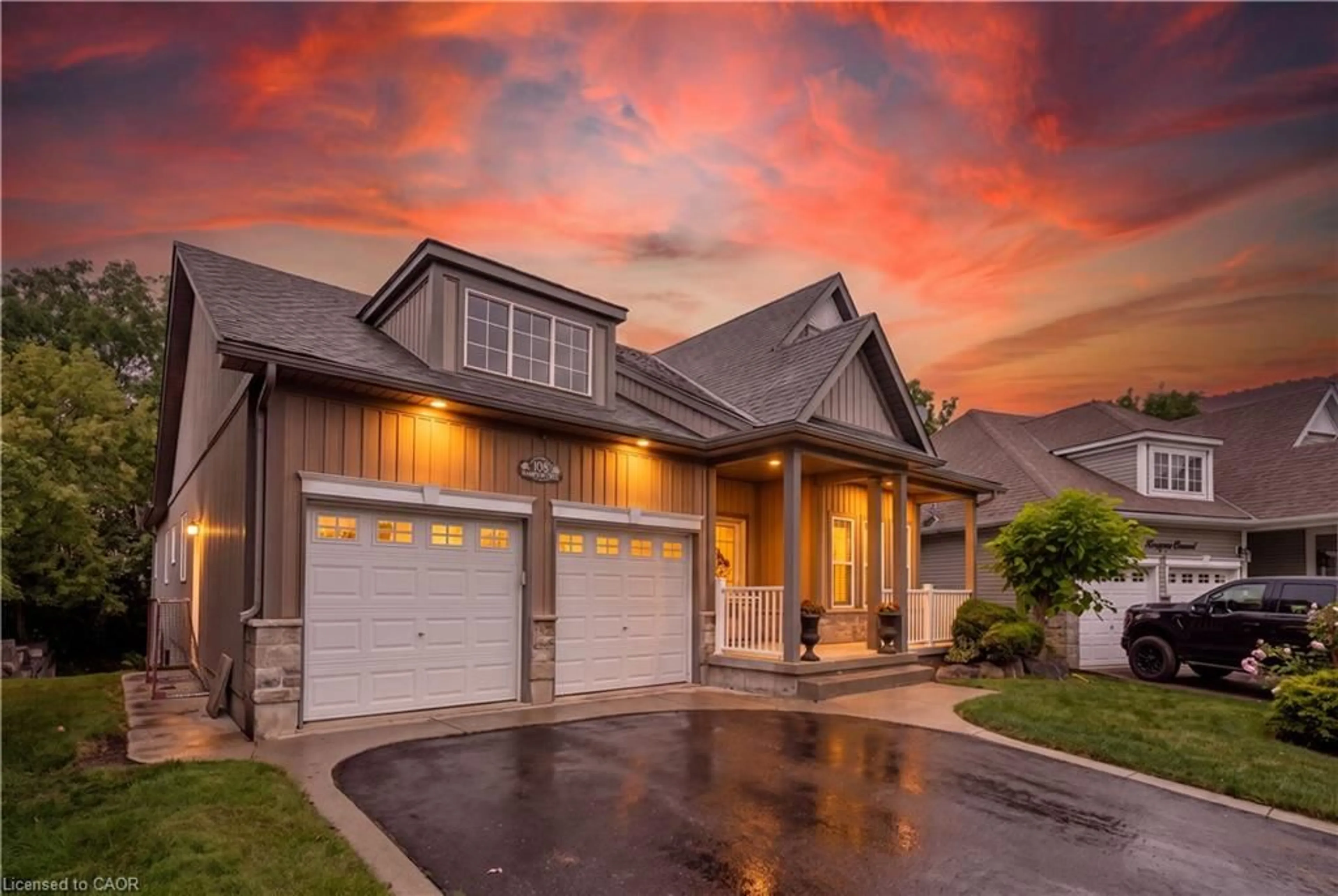 Home with brick exterior material, street for 108 Hampson Cres, Rockwood Ontario N0B 2K0