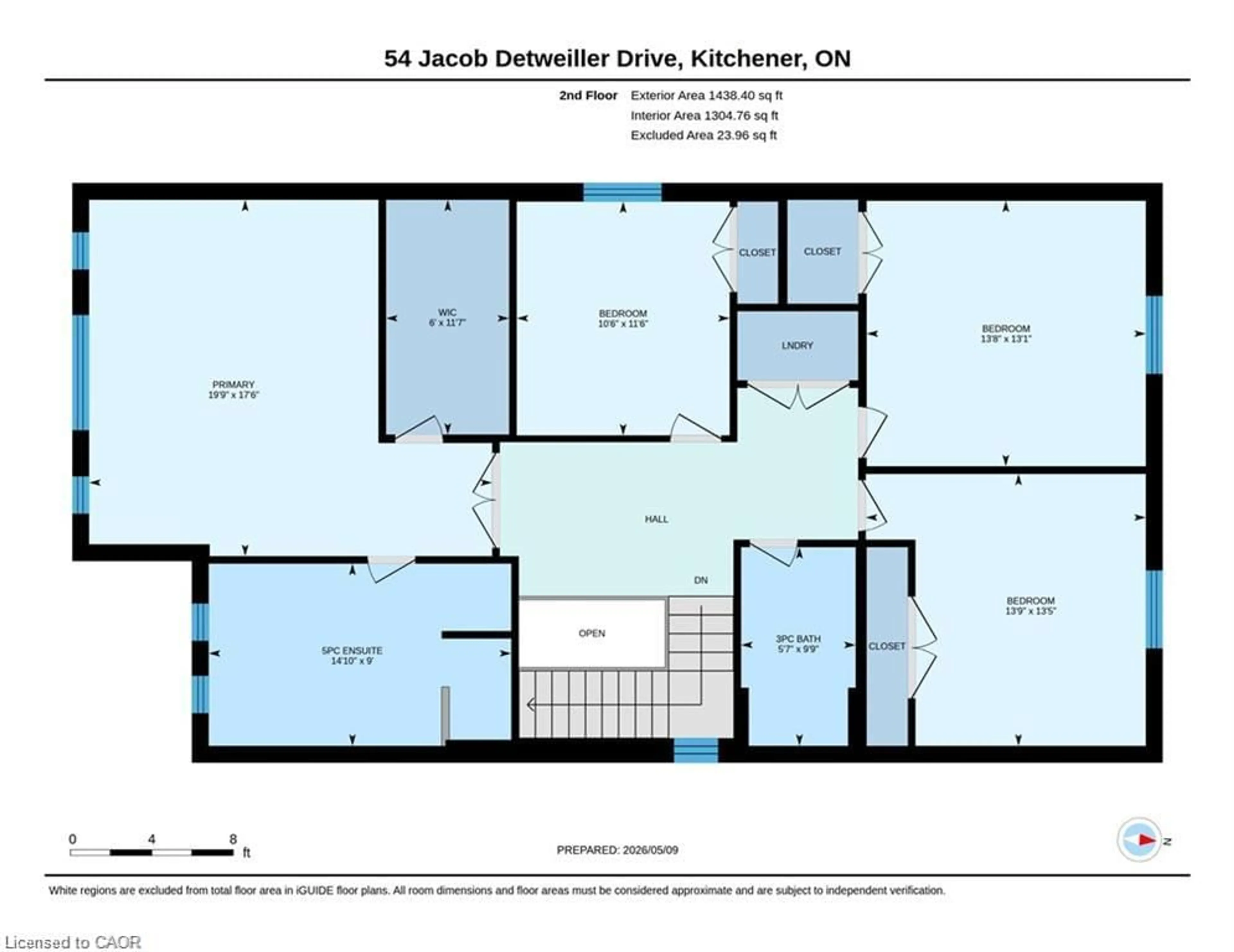 Floor plan for 54 Jacob Detweiller Dr, Kitchener Ontario N2P 0K7