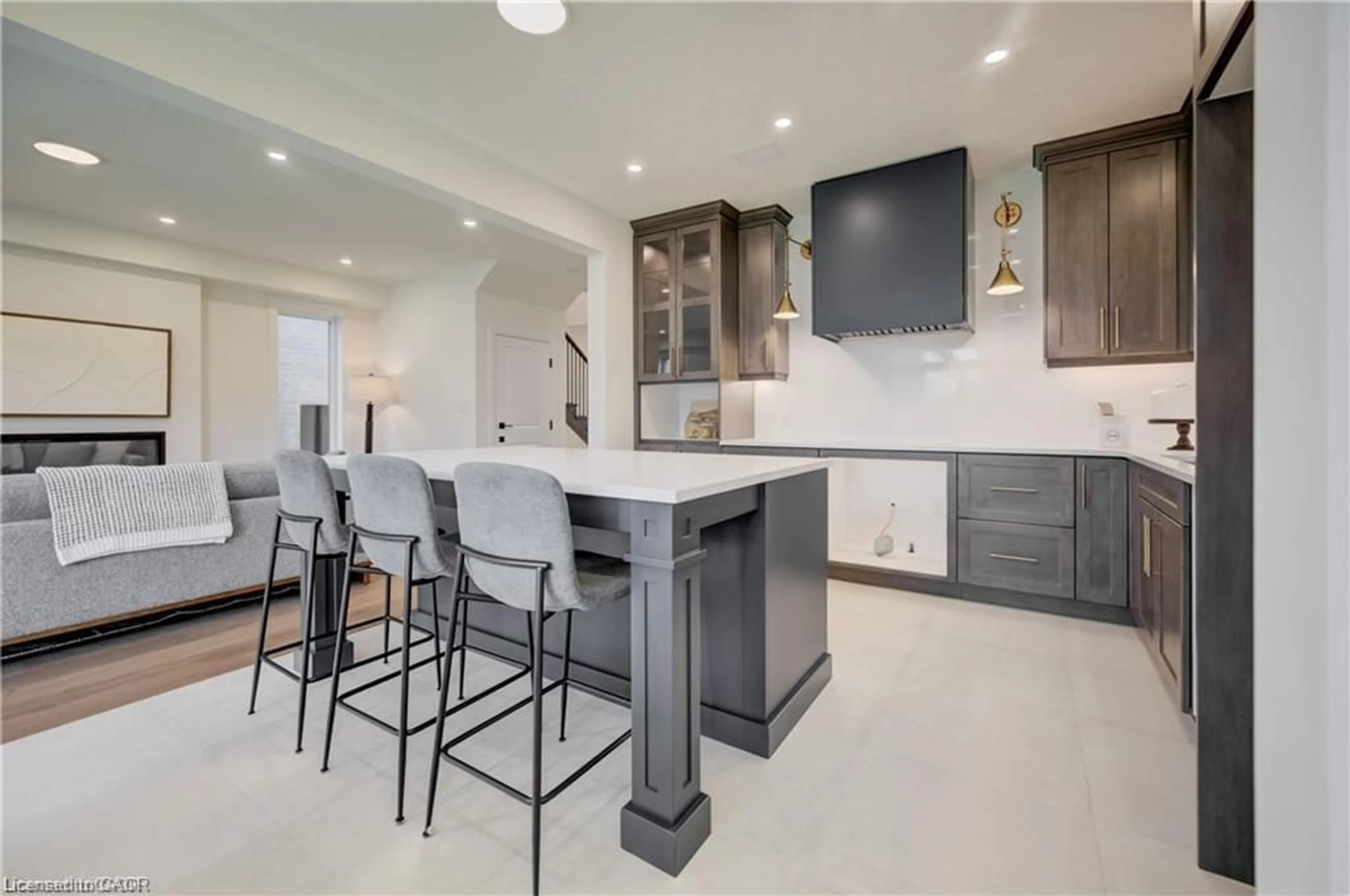 Contemporary kitchen, ceramic/tile floor for 54 Jacob Detweiller Dr, Kitchener Ontario N2P 0K7