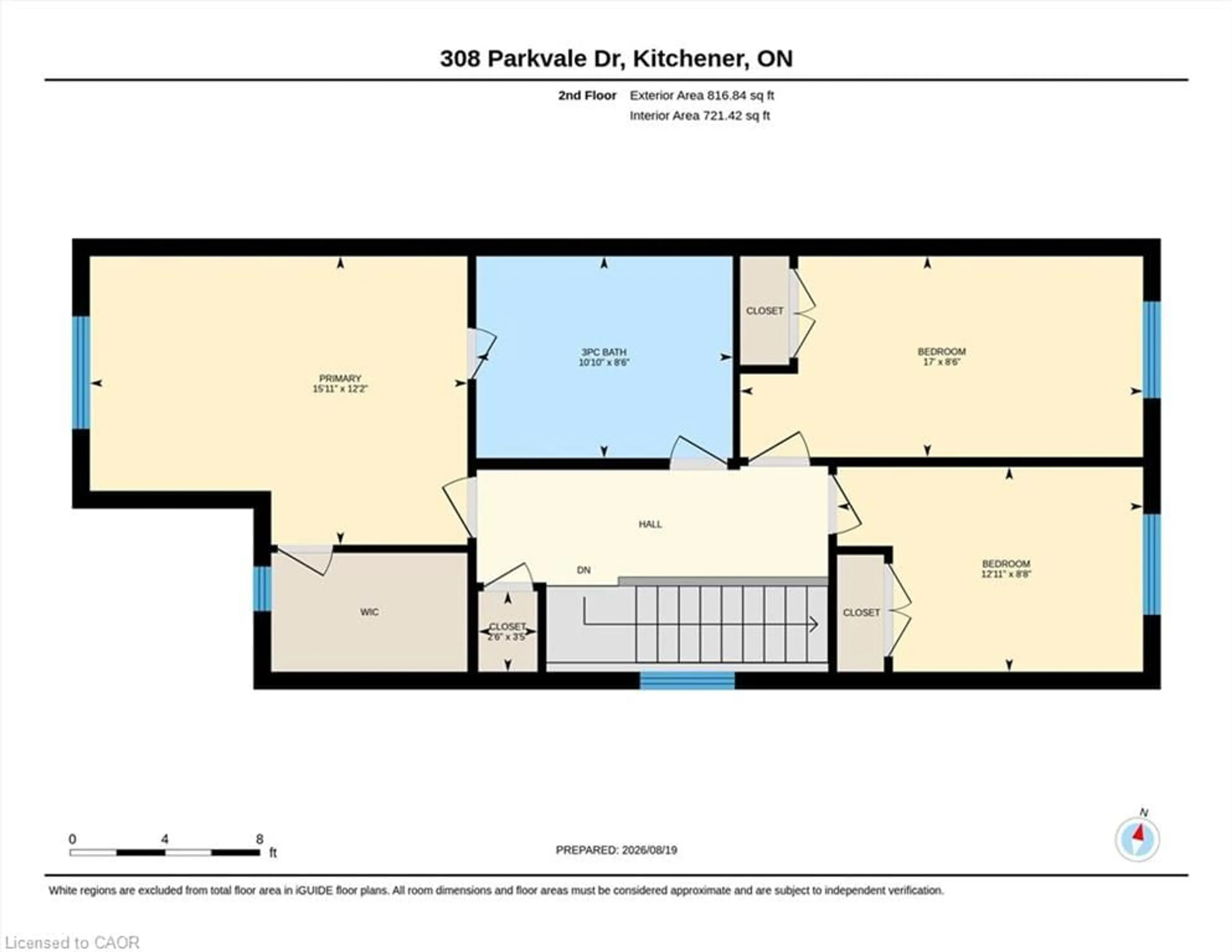 Floor plan for 308 Parkvale Dr, Kitchener Ontario N2R 1Y7