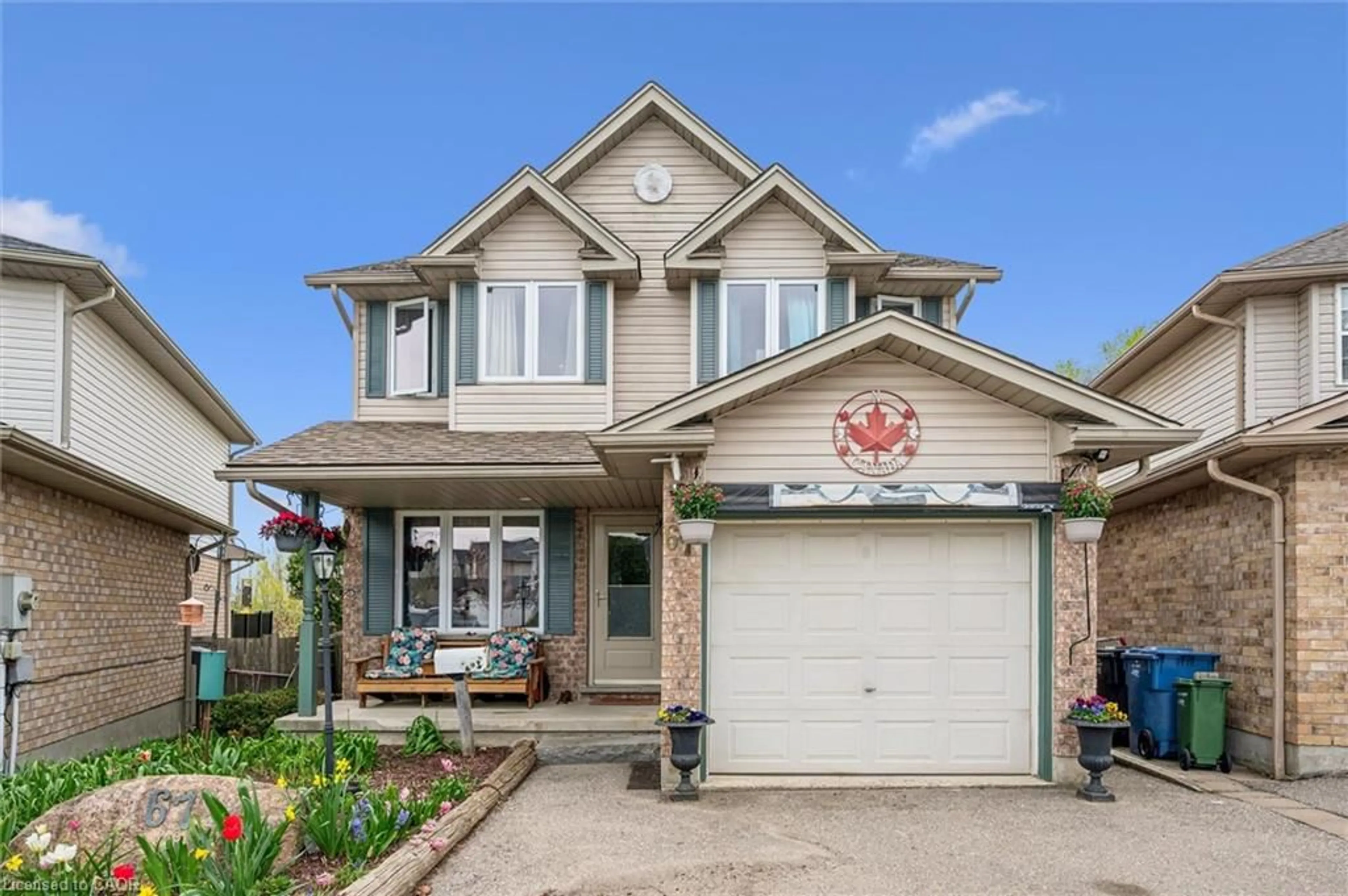 Home with brick exterior material, street for 67 Cedarvale Ave, Guelph Ontario N1E 6Y3