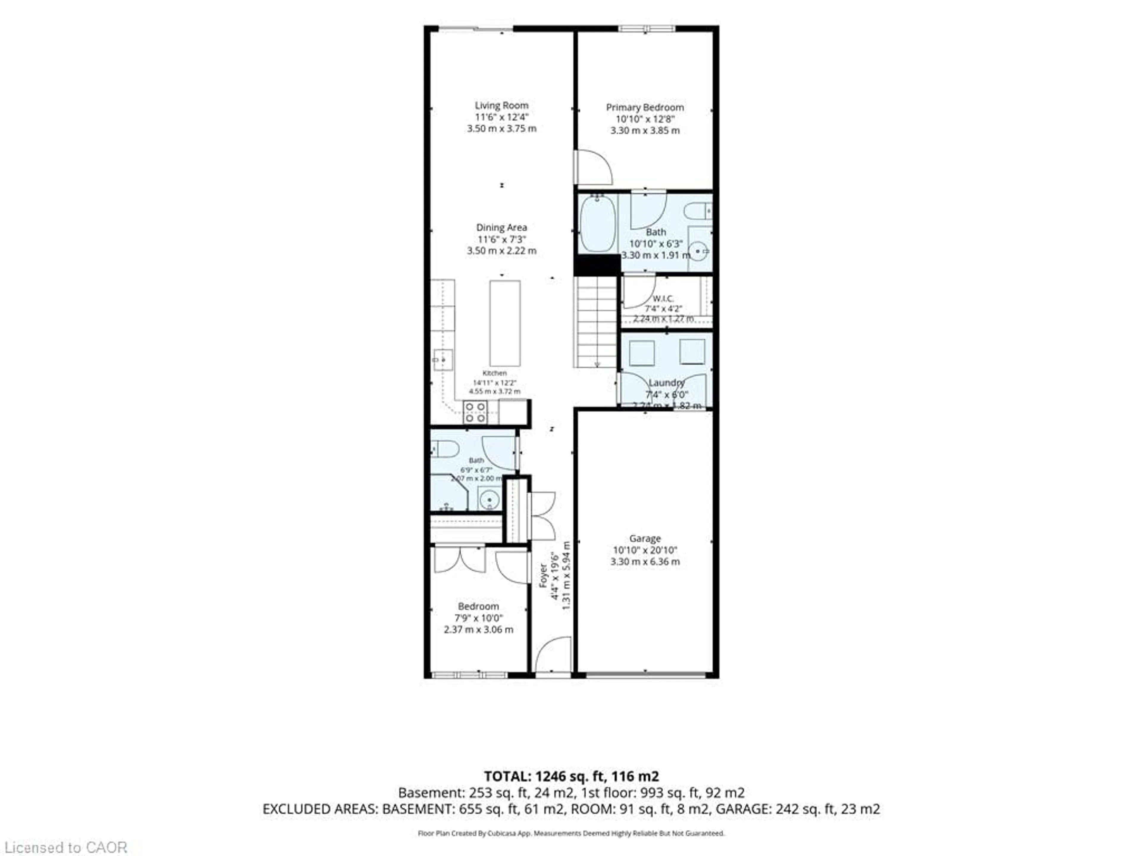Floor plan for 97 Macneil Crt, Hagersville Ontario N0A 1H0
