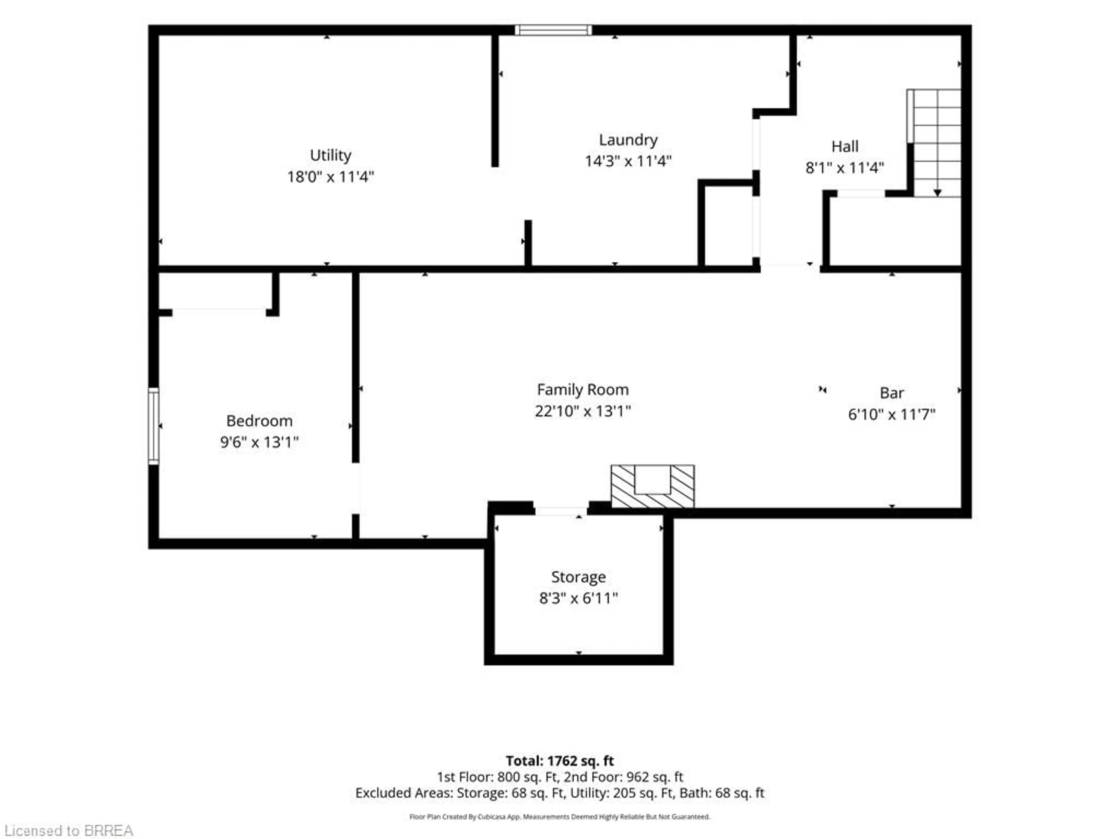 Floor plan for 18 Kingsmount Cres, Brantford Ontario N3T 0L2