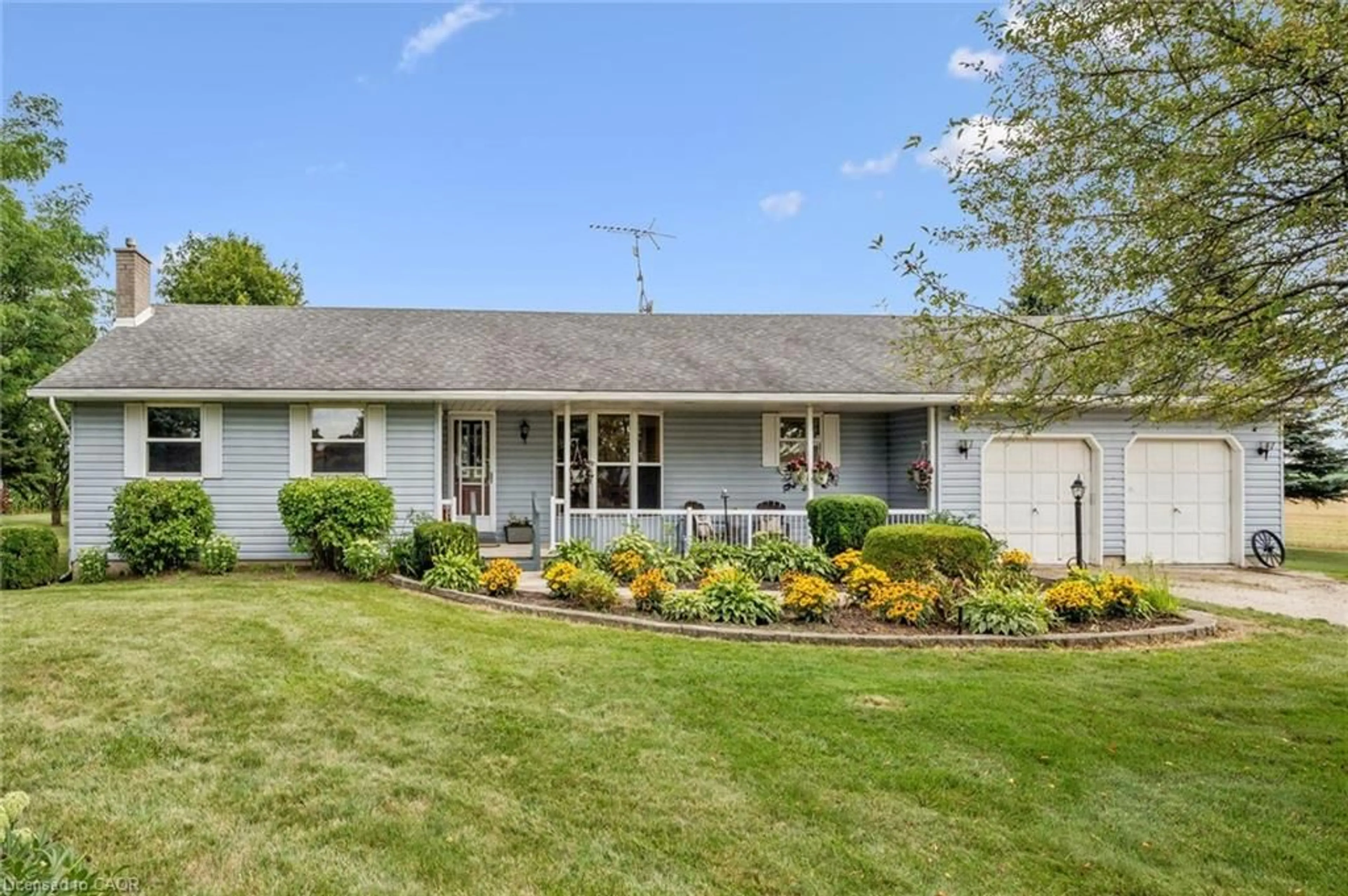 Home with vinyl exterior material, street for 7689 Second Line, Centre Wellington Ontario N0B 1S0